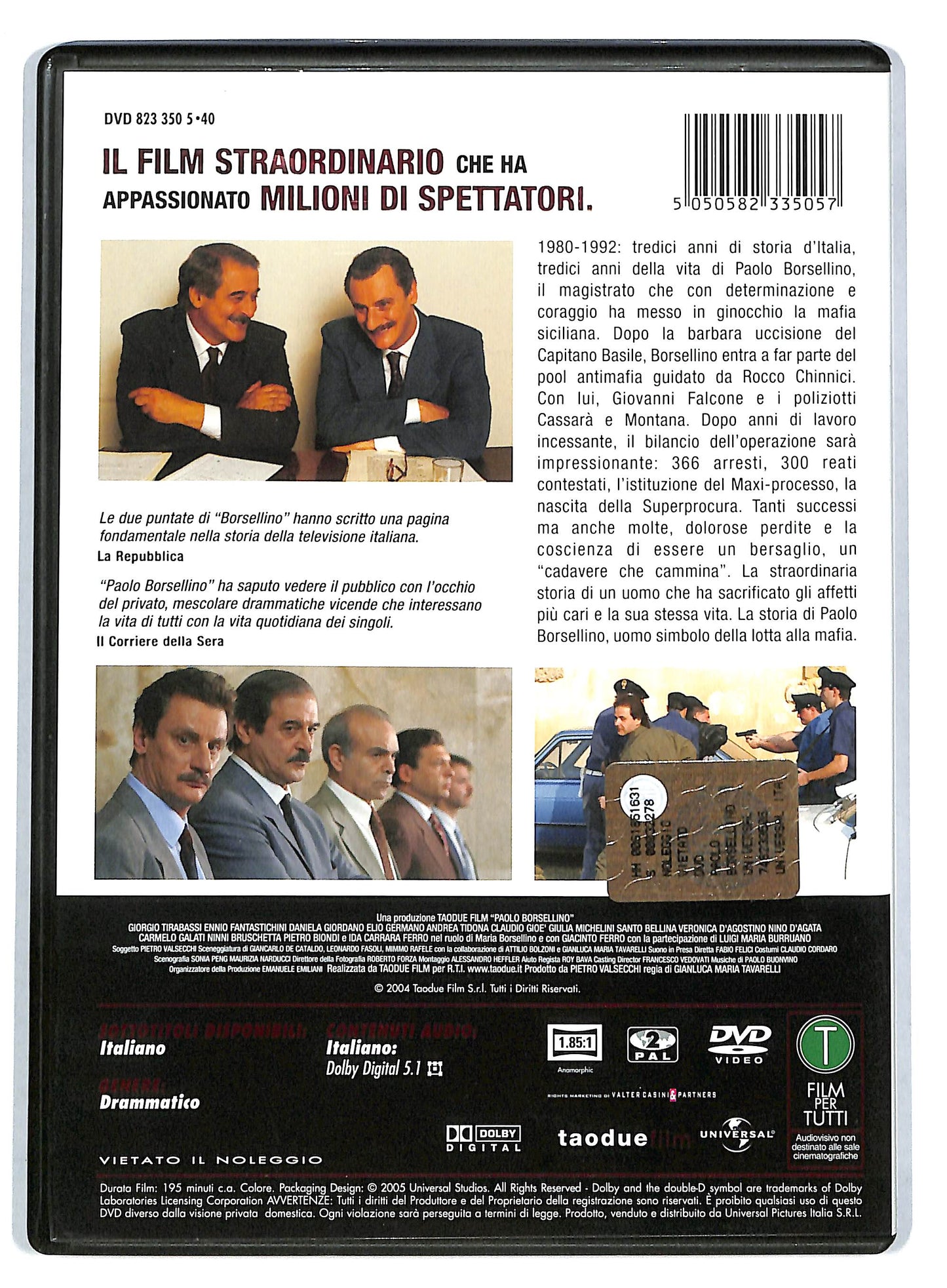 EBOND Paolo Borsellino DVD DB680118