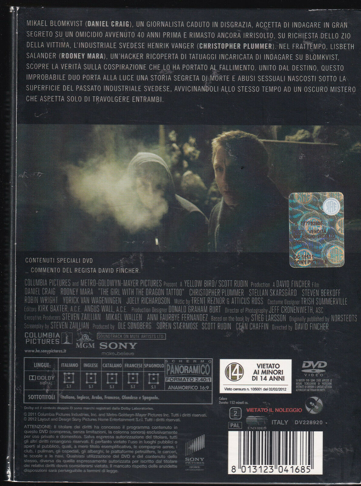 EBOND Millennium Uomini Che Odiano Le Donne DVD DB680222