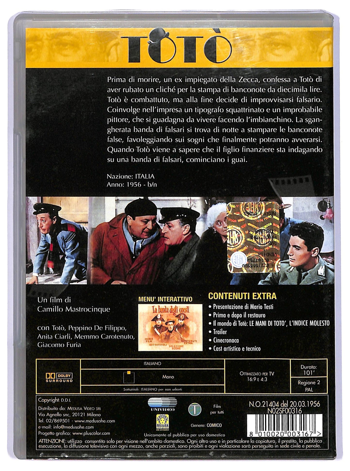 EBOND la banda degli onesti DVD DB680223