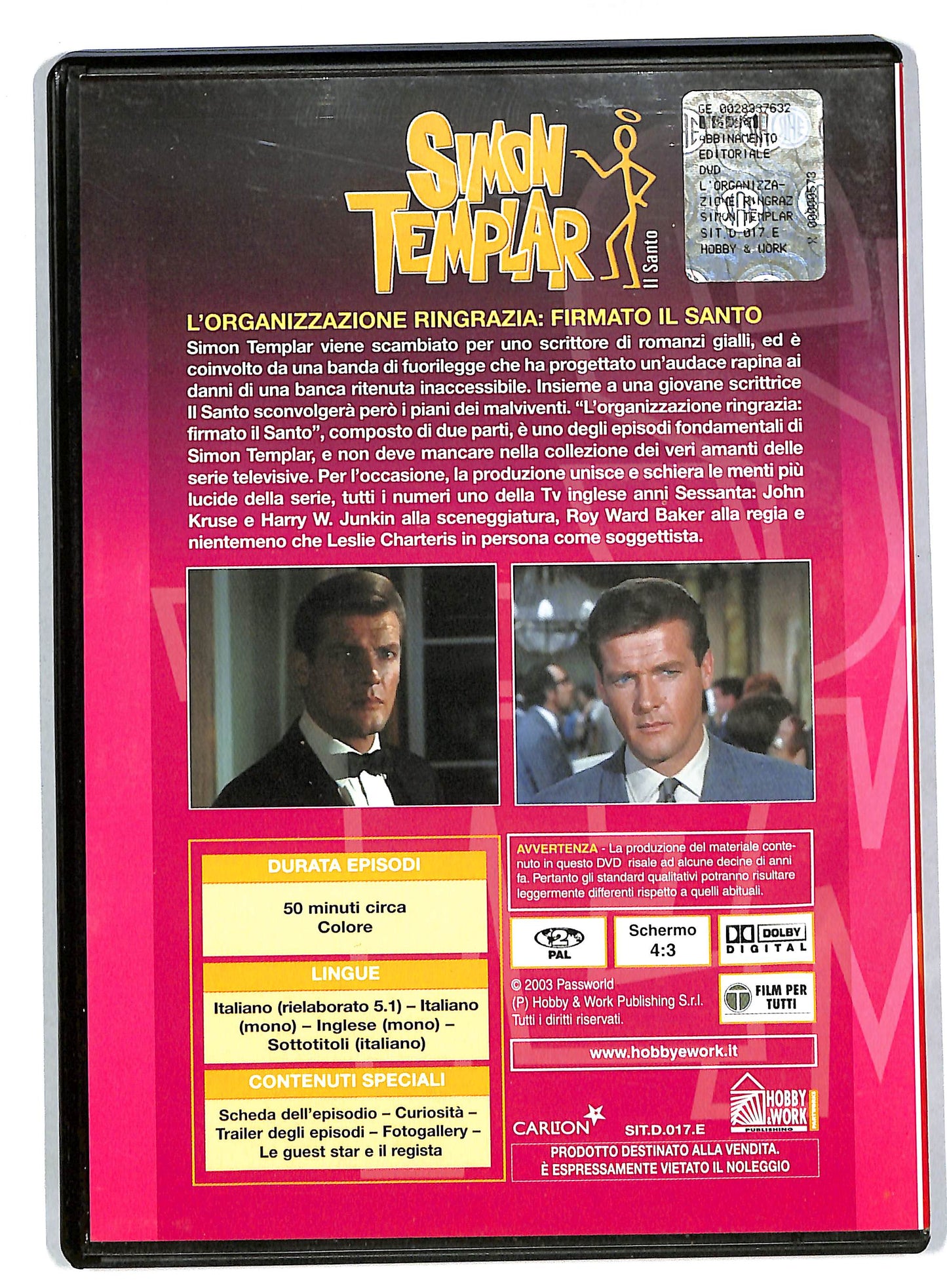 EBOND Simon templar volume 17 EDITORIALE DVD DB680257