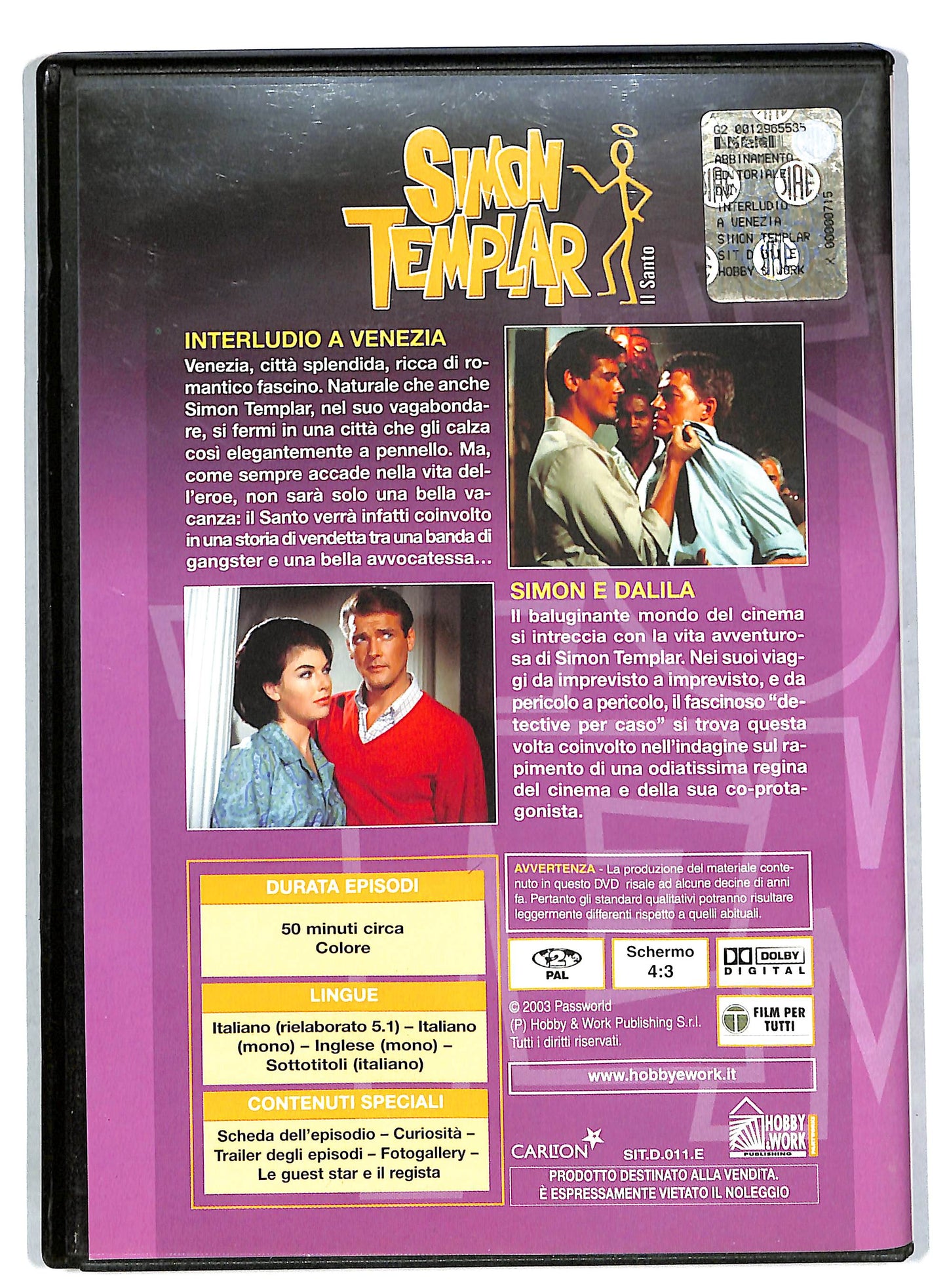 EBOND Simon Templar - Il Santo volume 11 EDITORIALE DVD DB680258