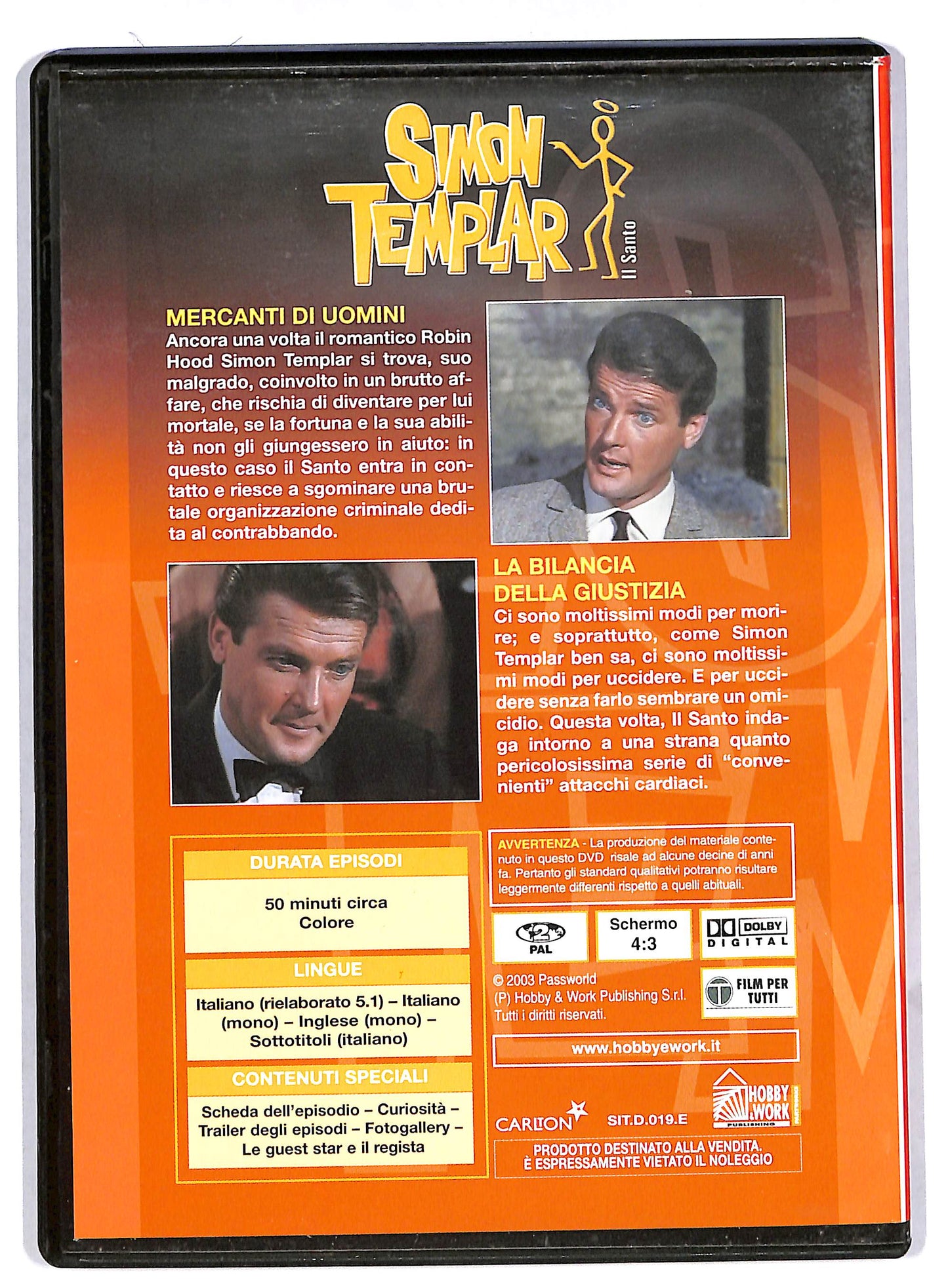 EBOND Simon templar il santo vol 19 EDITORIALE DVD DB680260
