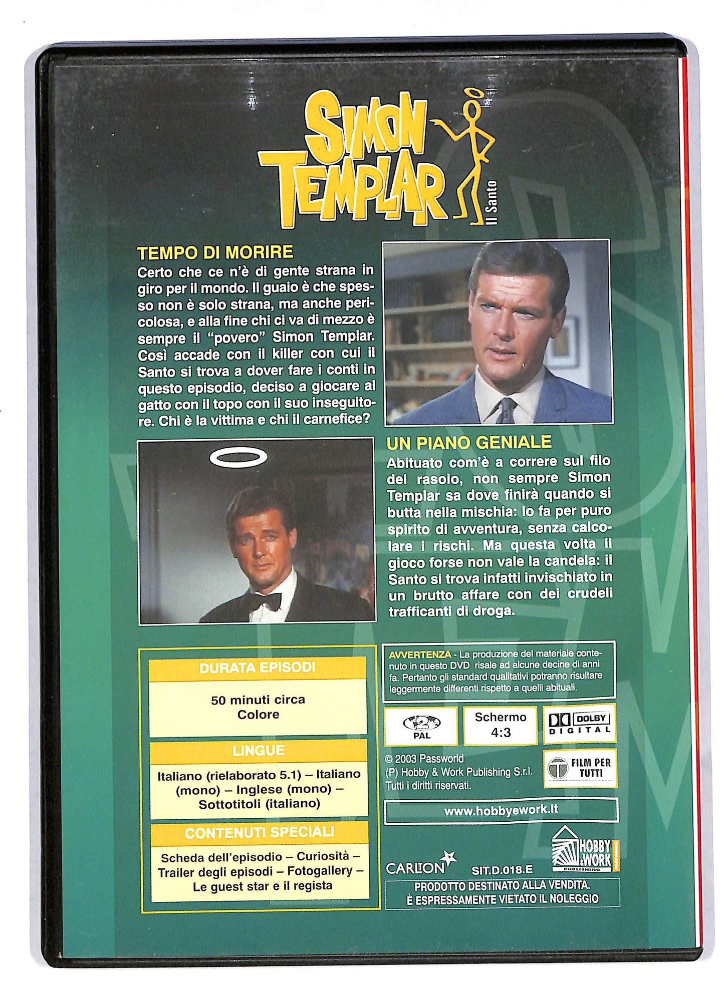 EBOND Simon templar il santo vol 18 EDITORIALE DVD DB680261