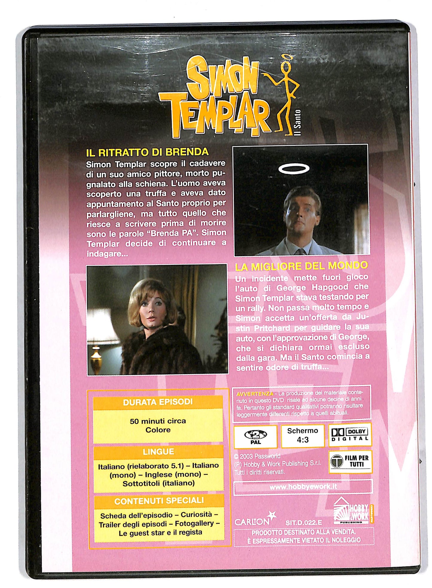 EBOND Simon templar il santo vol 22 EDITORIALE DVD DB680263
