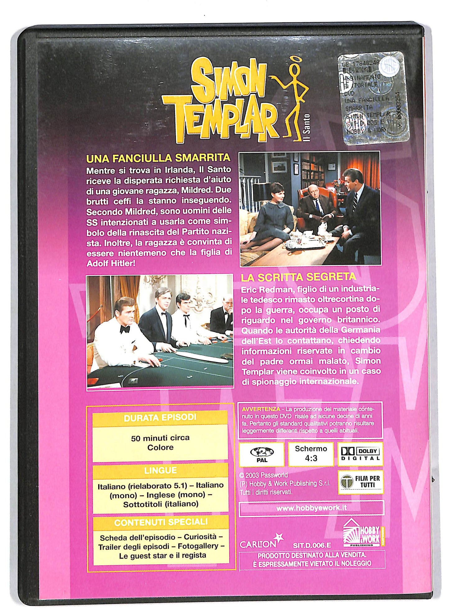 EBOND Simon templar il santo volume 6 EDITORIALE DVD DB680264