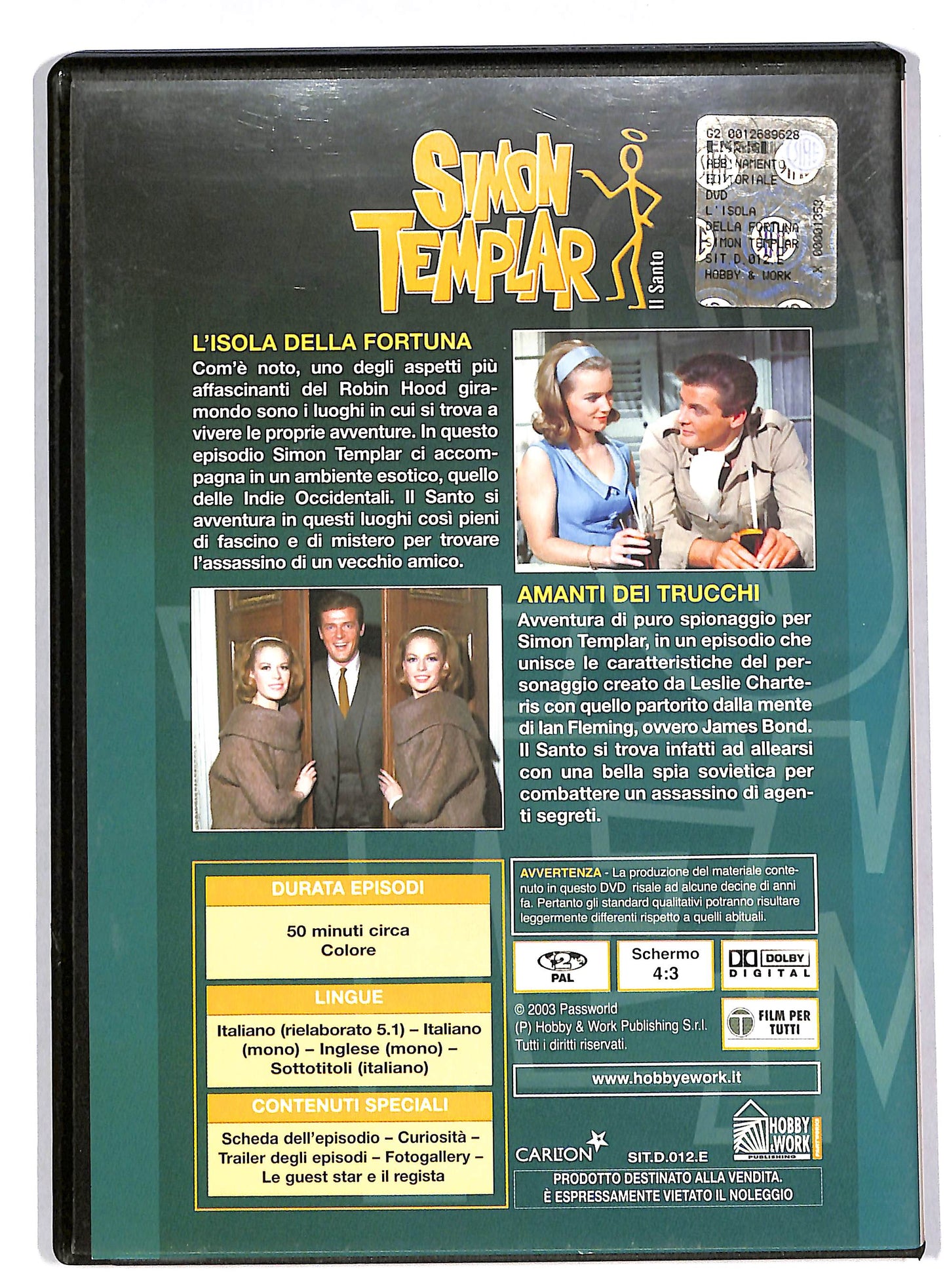 EBOND Simon Templar - Il Santo volume 12 EDITORIALE DVD DB680266