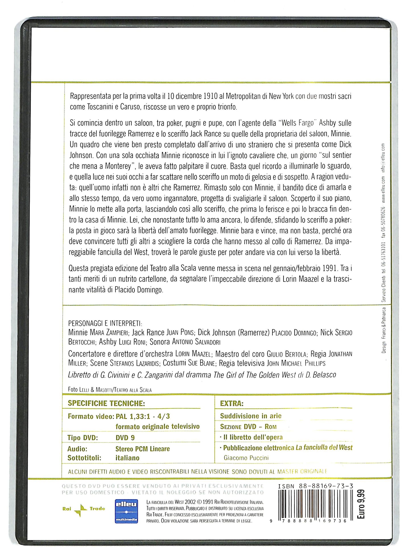 EBOND La Fanciulla del West EDITORIALE DVD DB680352