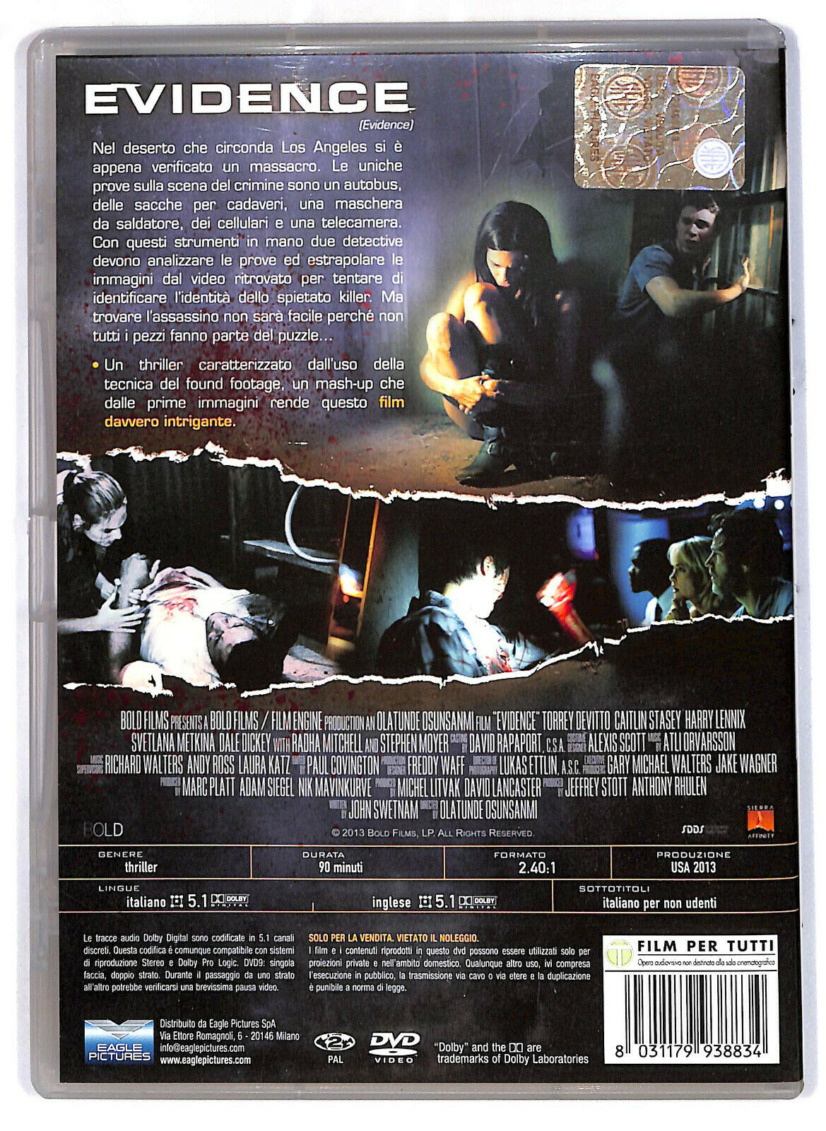 EBOND Evidence DVD DB680415