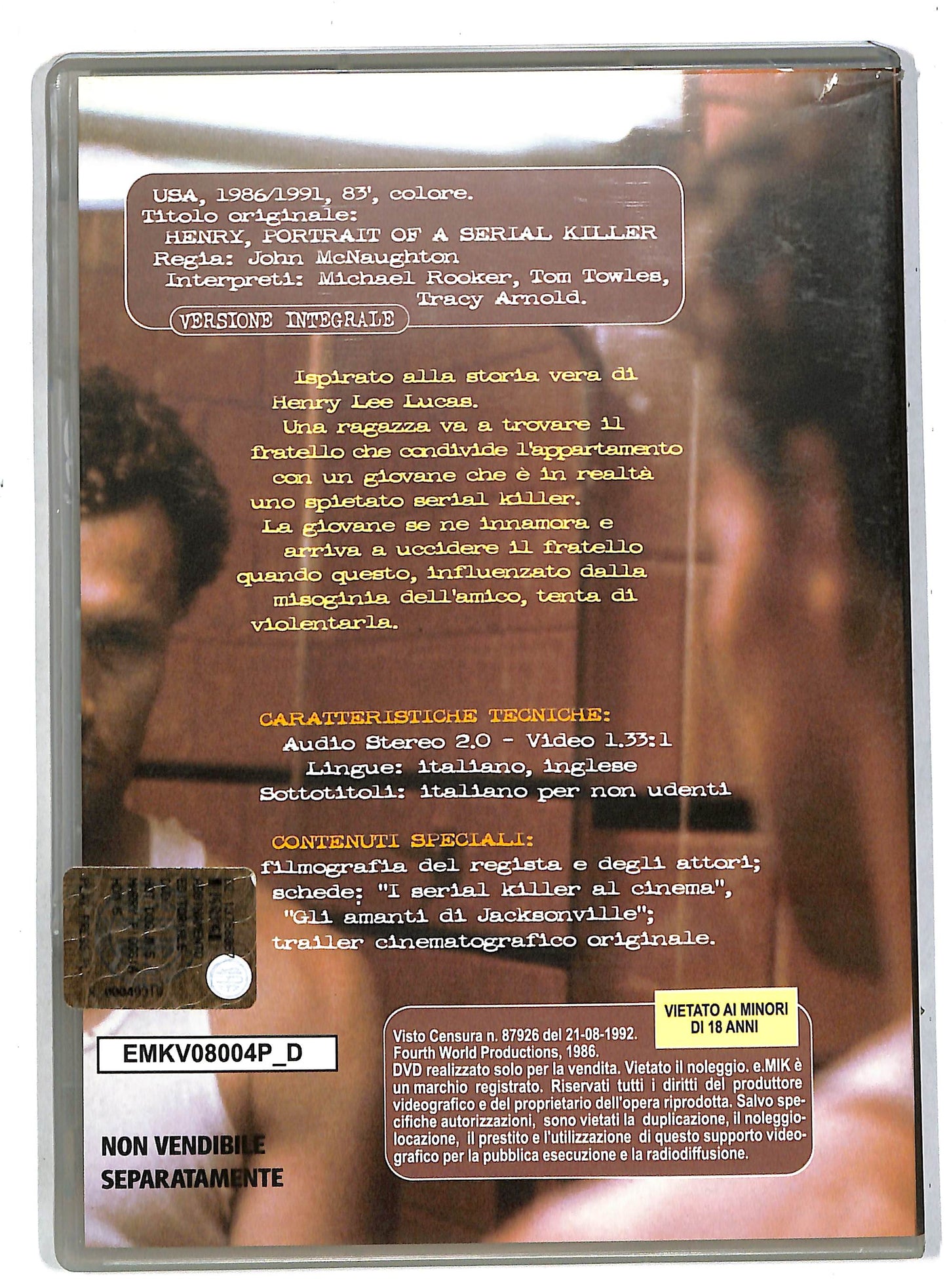 EBOND Henry pioggia di sangue EDITORIALE DVD DB680613