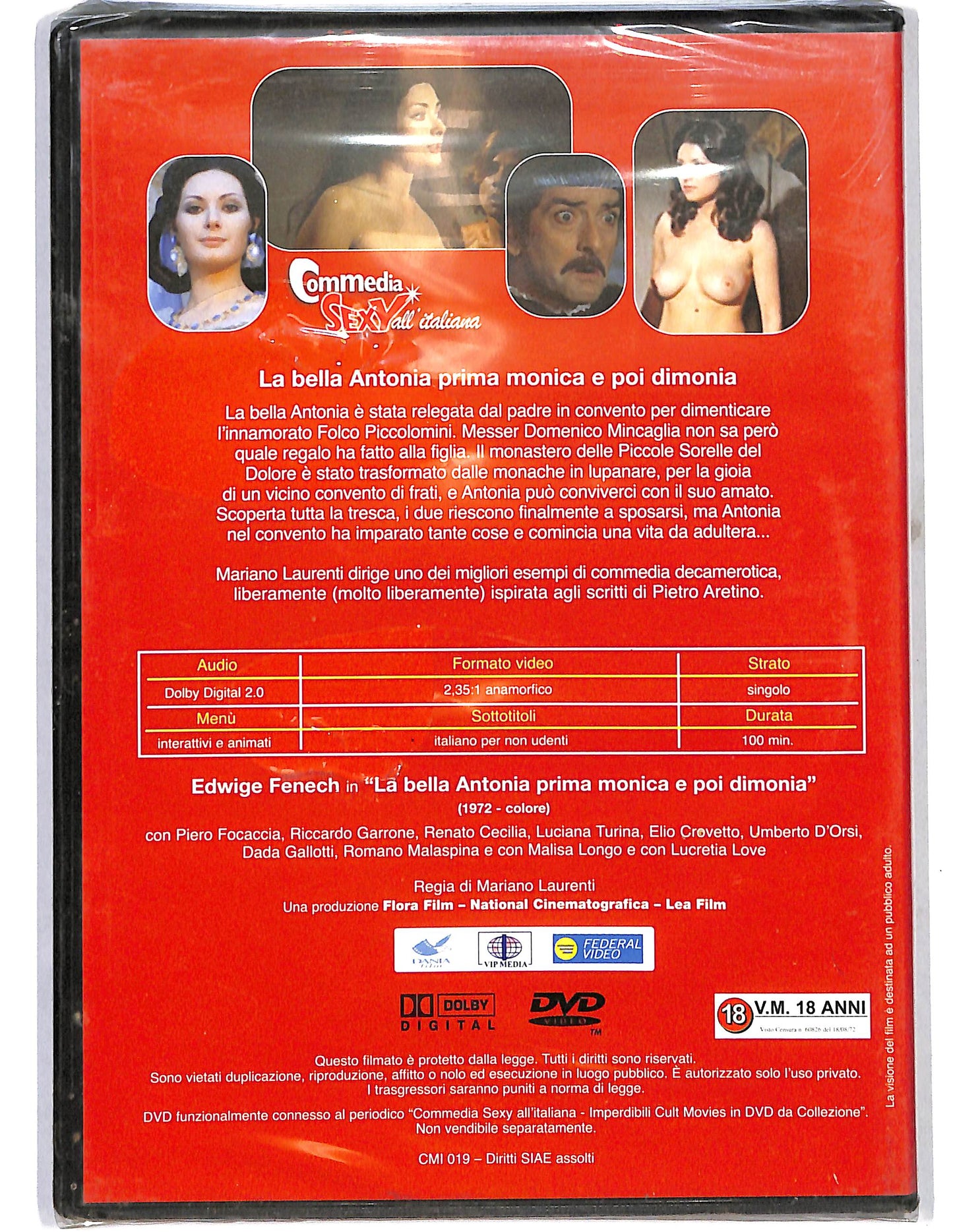 EBOND La bella Antonia, prima monica e poi dimonia EDITORIALE DVD DB680639