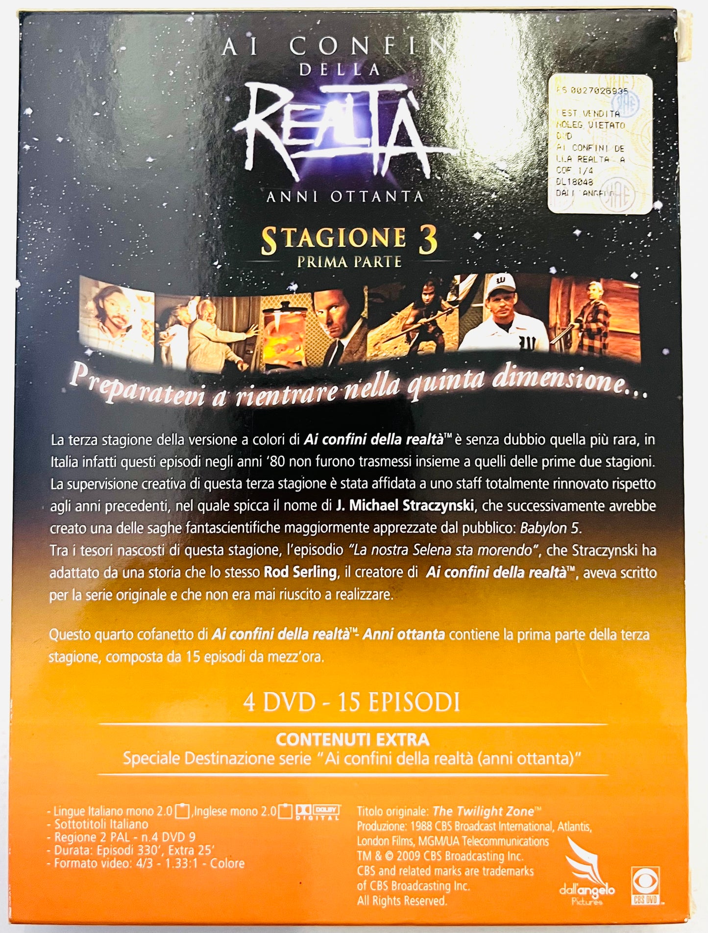 EBOND Ai Confini Della Realta Anni Ottanta Stagione 3 Prima Parte DVD DB680803