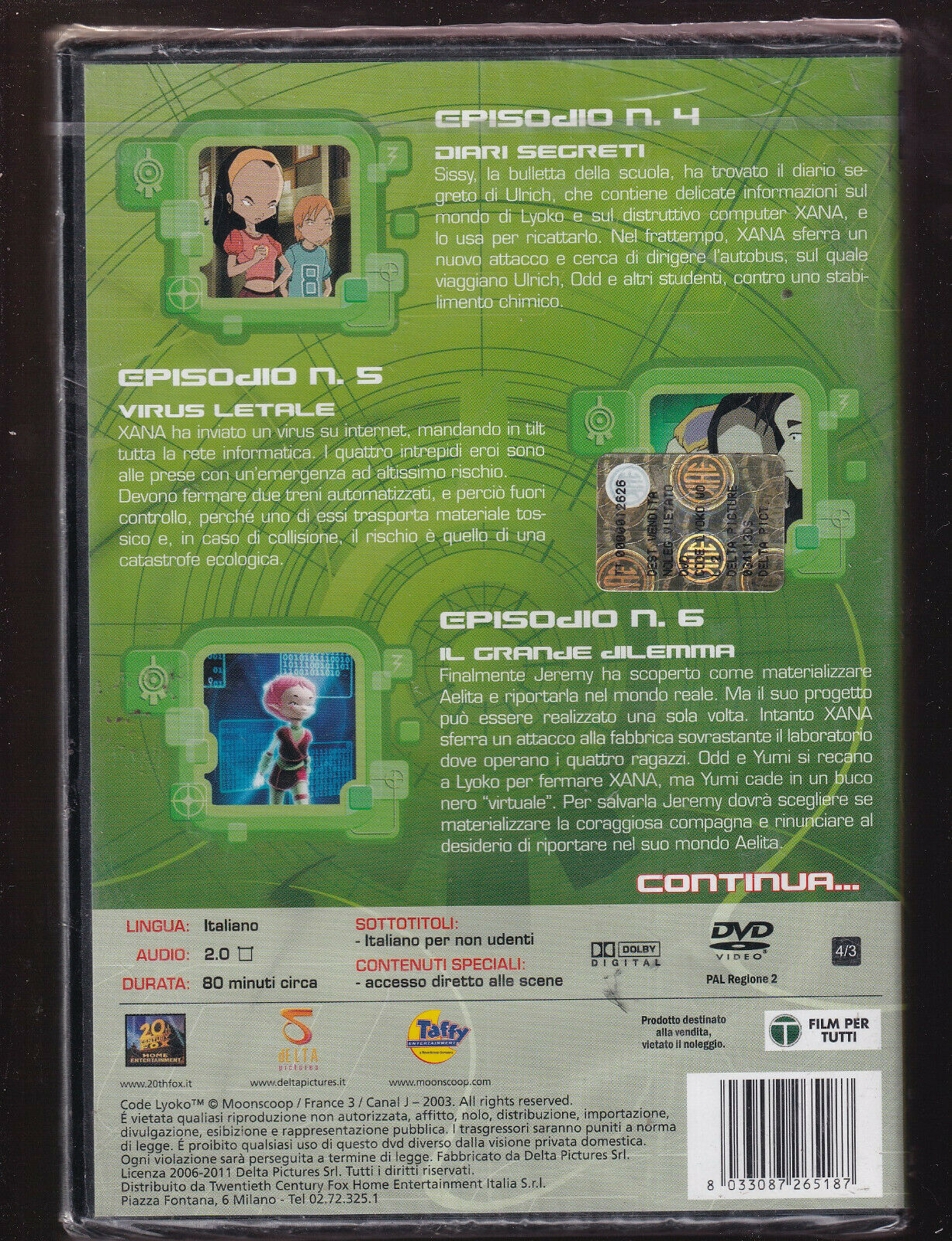 EBOND Code Lyoko DVD DB680815