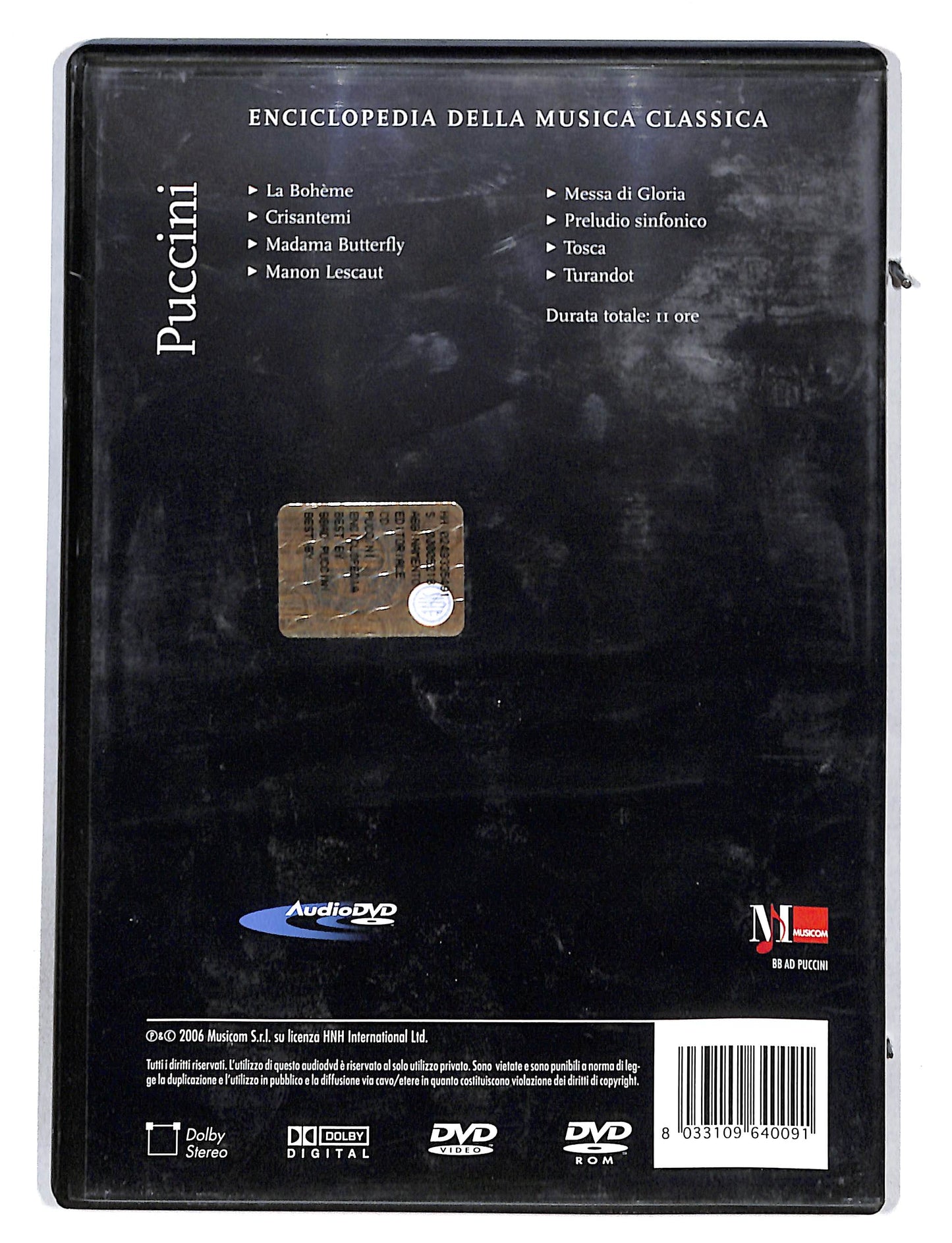 EBOND Enciclopedia della musica classica Vol 9 - Puccini DVD DB680853
