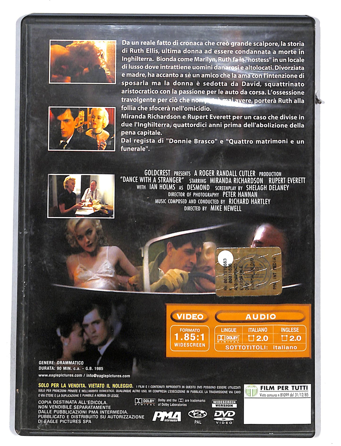 EBOND Ballando con uno sconosciuto EDITORIALE DVD DB680861