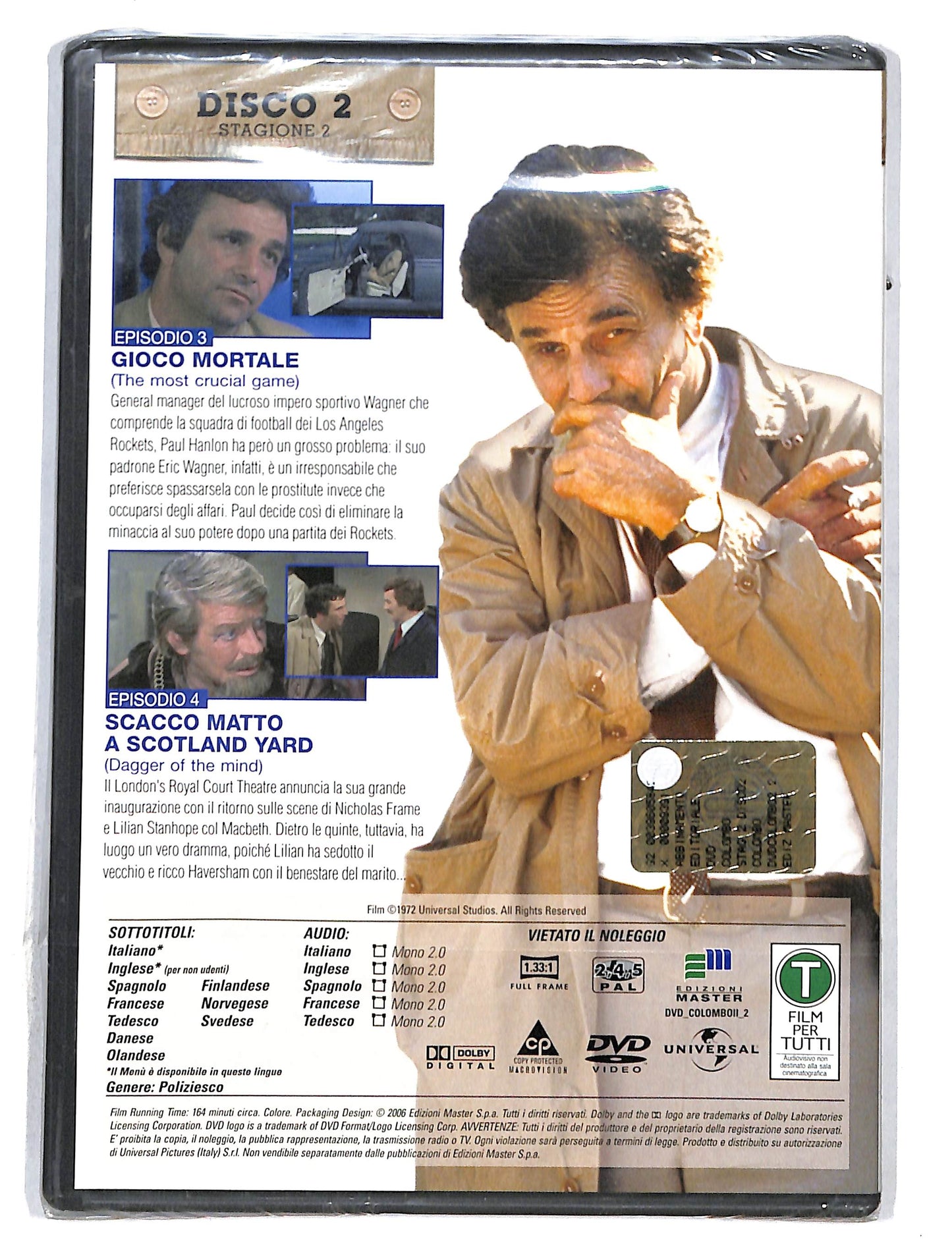 EBOND Colombo stagione 2 disco 2 EDITORIALE DVD DB680903