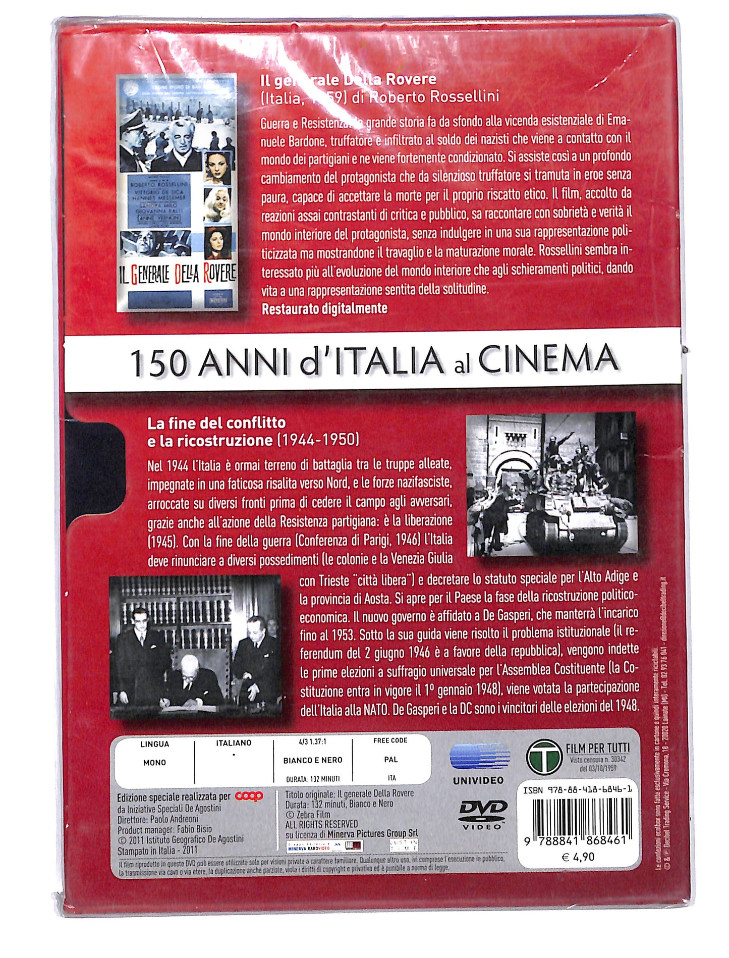 EBOND 150 anni d'italia al cinema vol.5 - il generale della rovere DVD DB680911