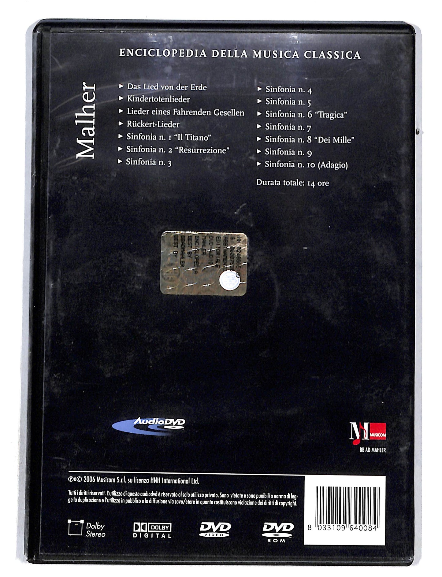 EBOND Enciclopedia della musica classica - Mahler DVD DB680914