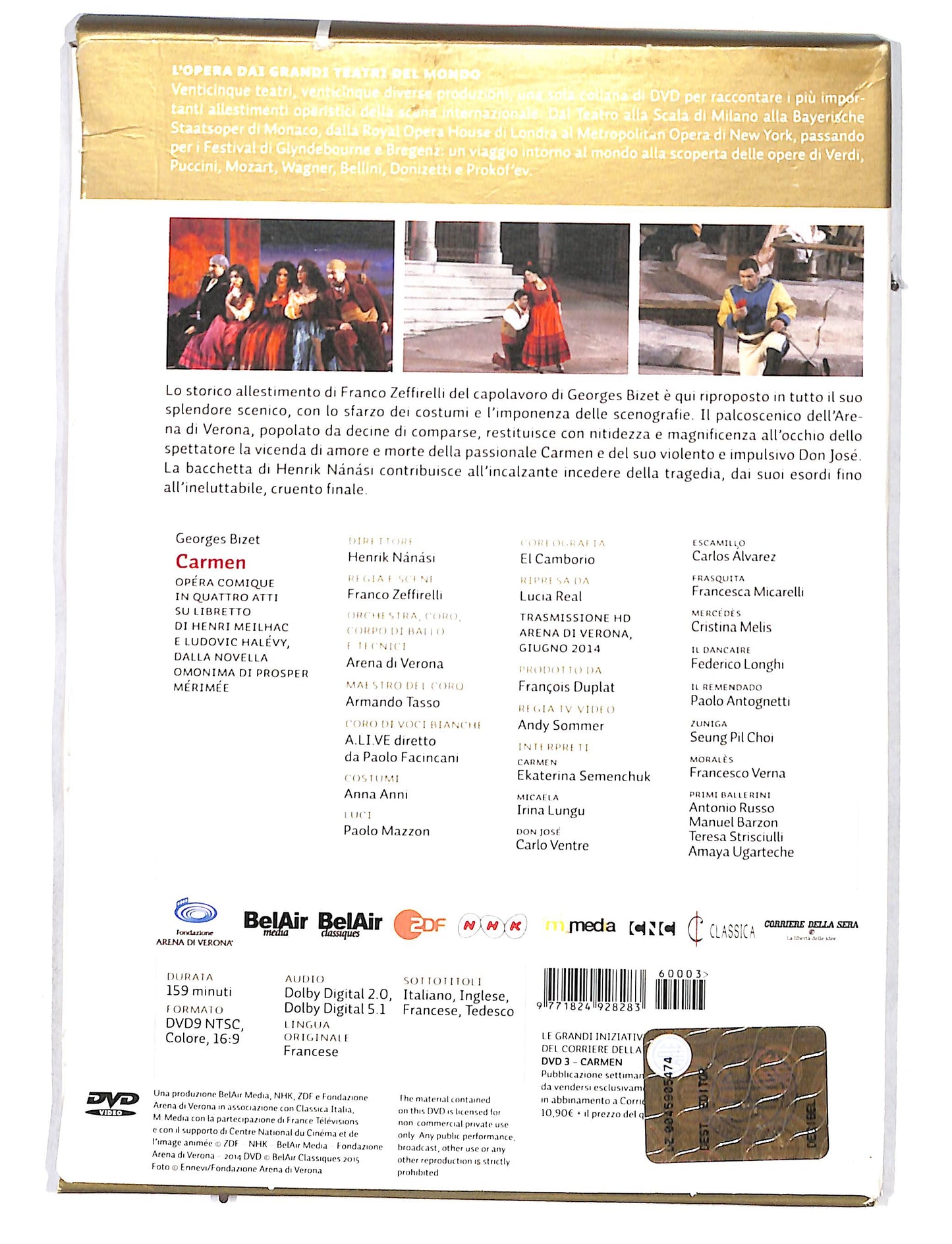 EBOND L'opera dai grandi teatri del mondo vol.3 - Carmen DVD DB680942