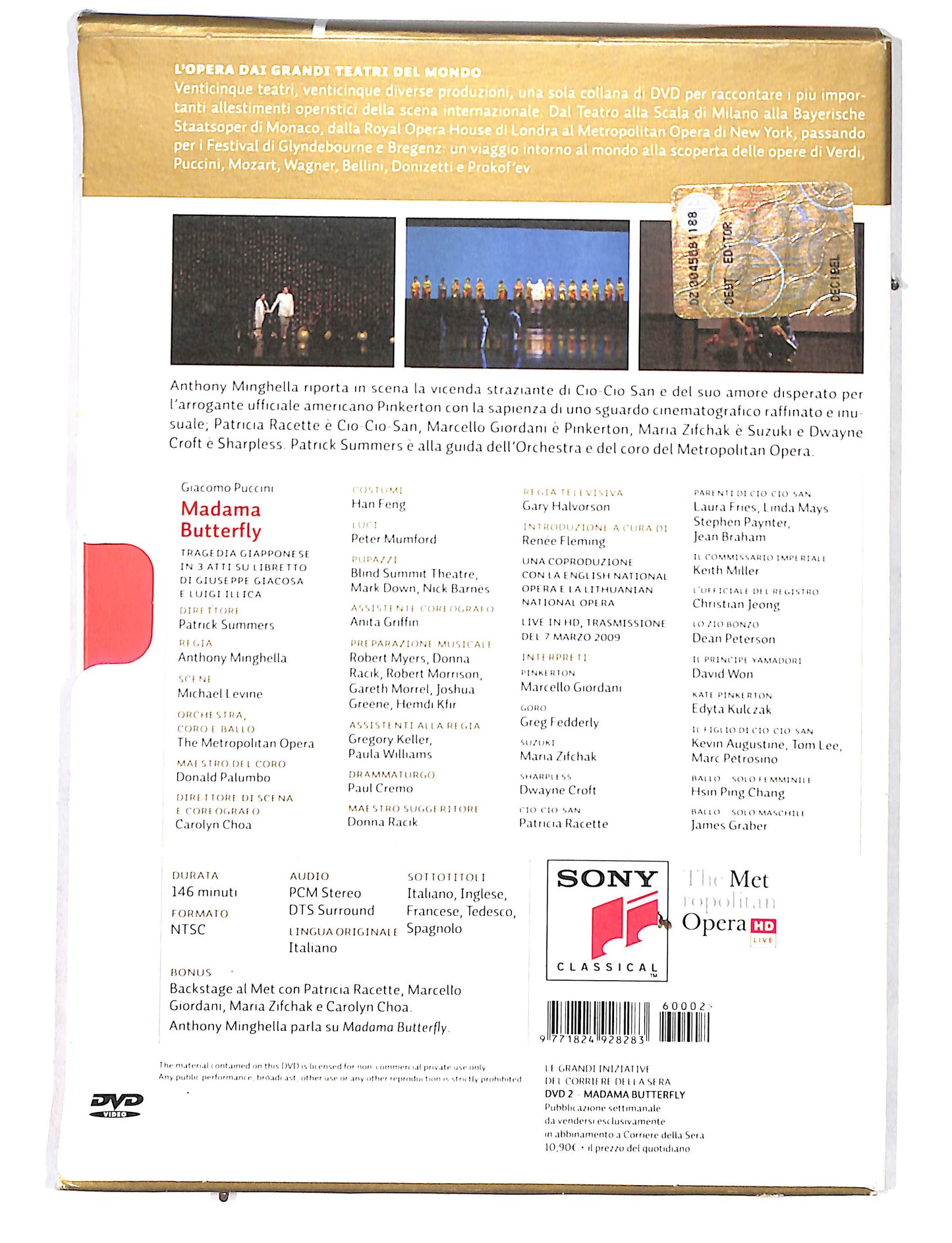 EBOND L'opera dai grandi teatri del mondo vol.2- Madama Butterfly DVD DB680949