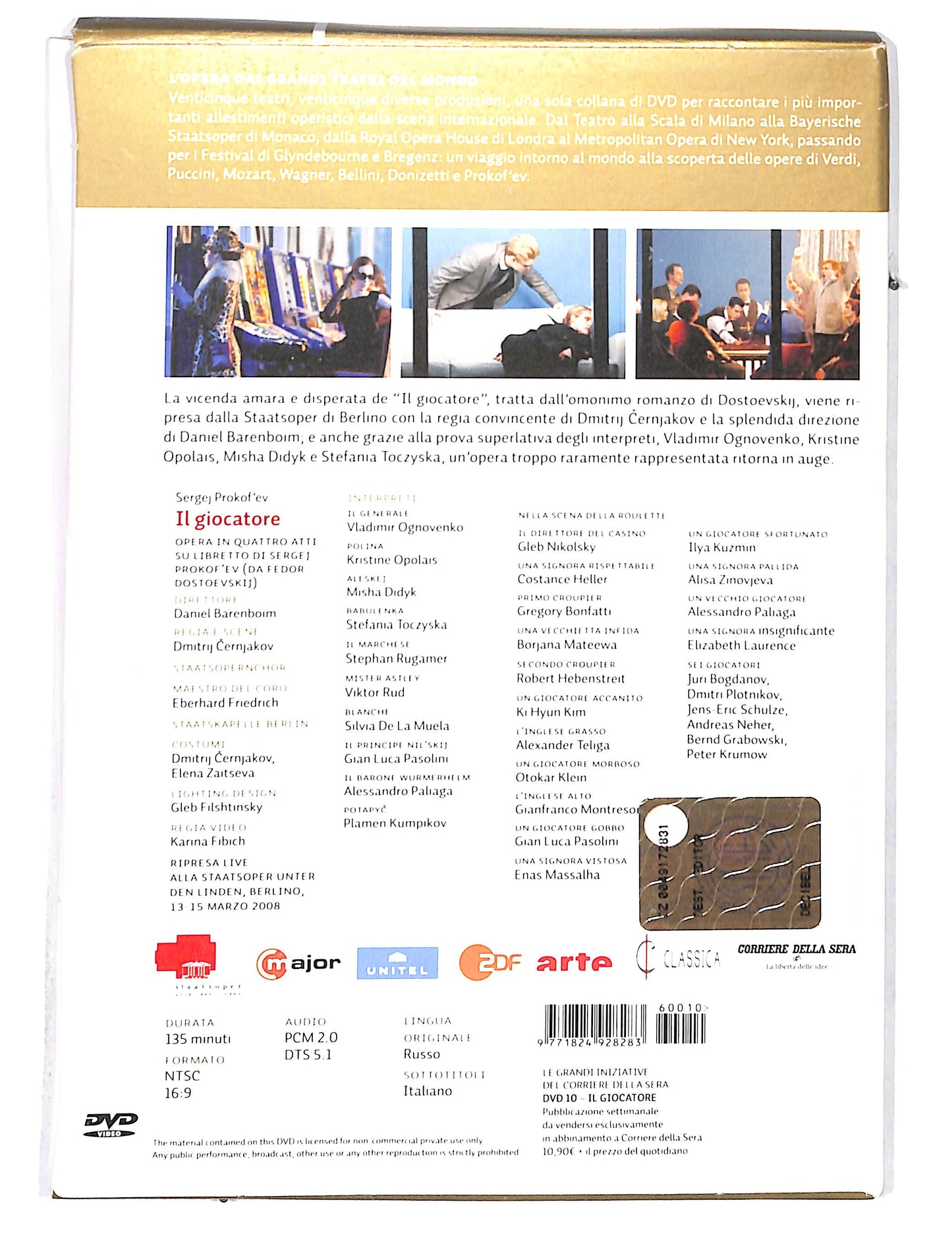 EBOND L'opera dai grandi teatri del mondo vol.10 - Il giocatore DVD DB680951