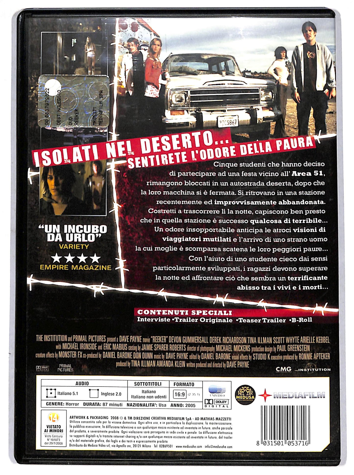 EBOND Reeker - Tra la vita e la morte DVD DB681127