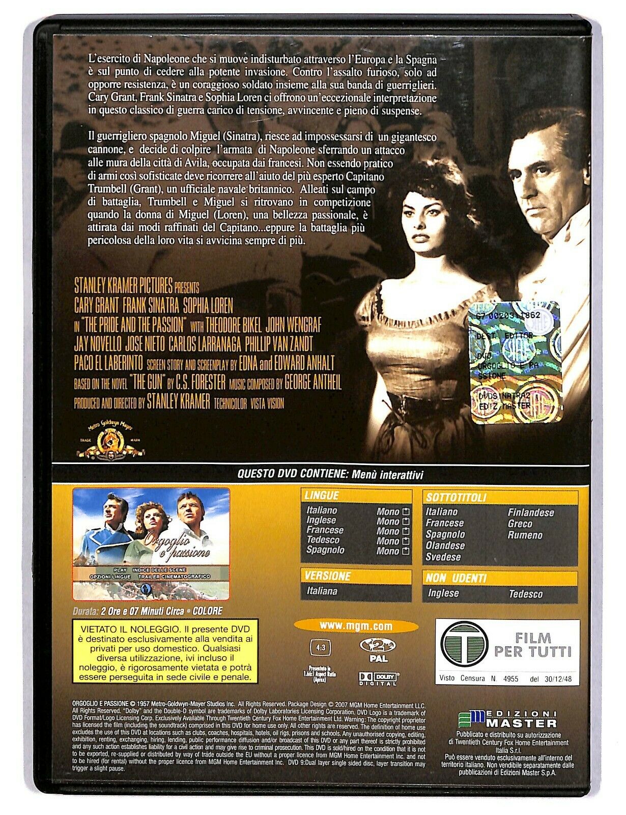 EBOND Orgoglio e Passione. Frank Sinatra Collection Editoriale DVD DB681220