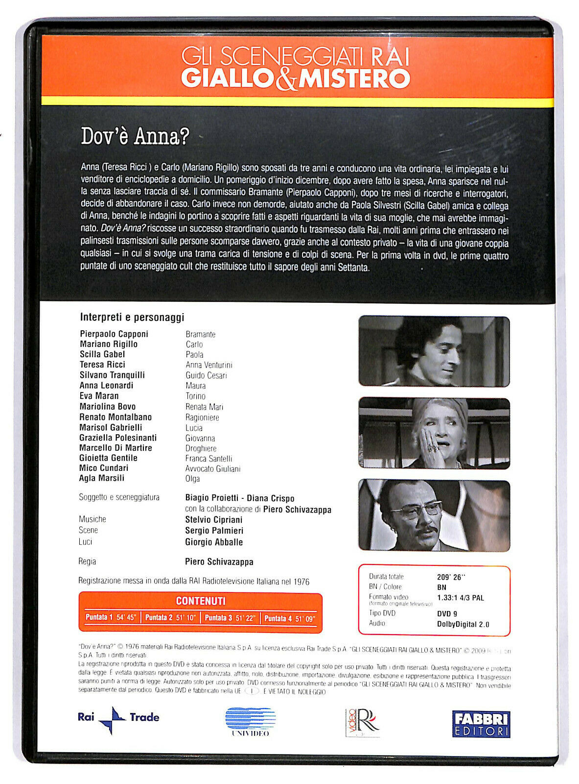 EBOND Dov'è Anna Puntate 1-4 Editoriale DVD DB681304