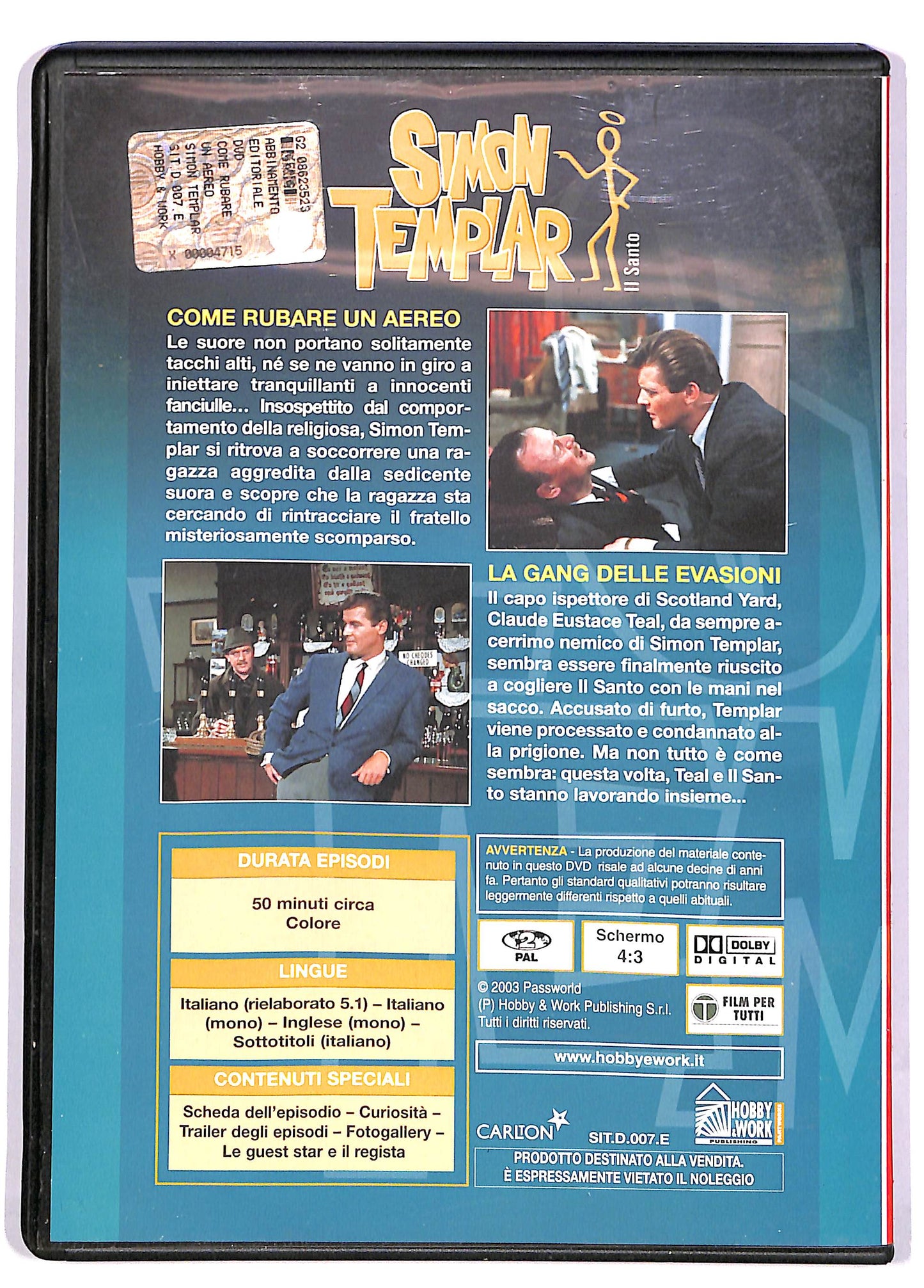 EBOND Simon Templar Il Santo Vol 7 EDITORIALE DVD DB681307