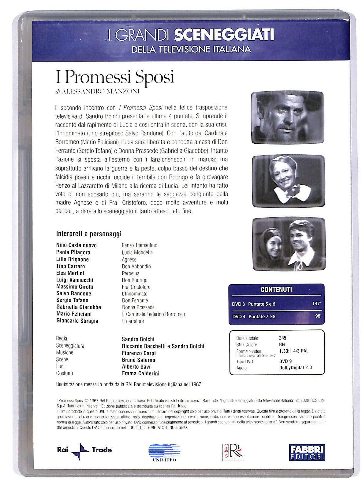 EBOND I Grandi Sceneggiati: I Promessi Sposi 5 - 8 Editoriale DVD DB681319