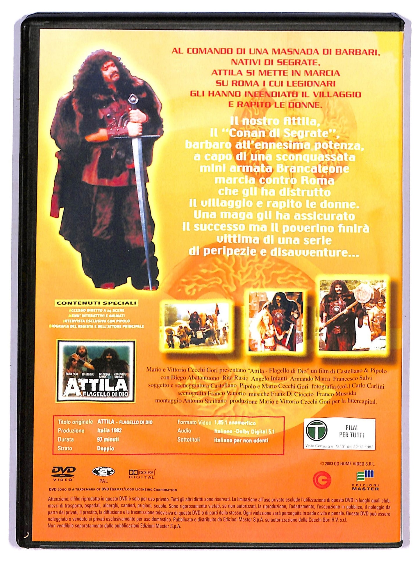EBOND Attila flagello di Dio EDITORIALE DVD DB681333