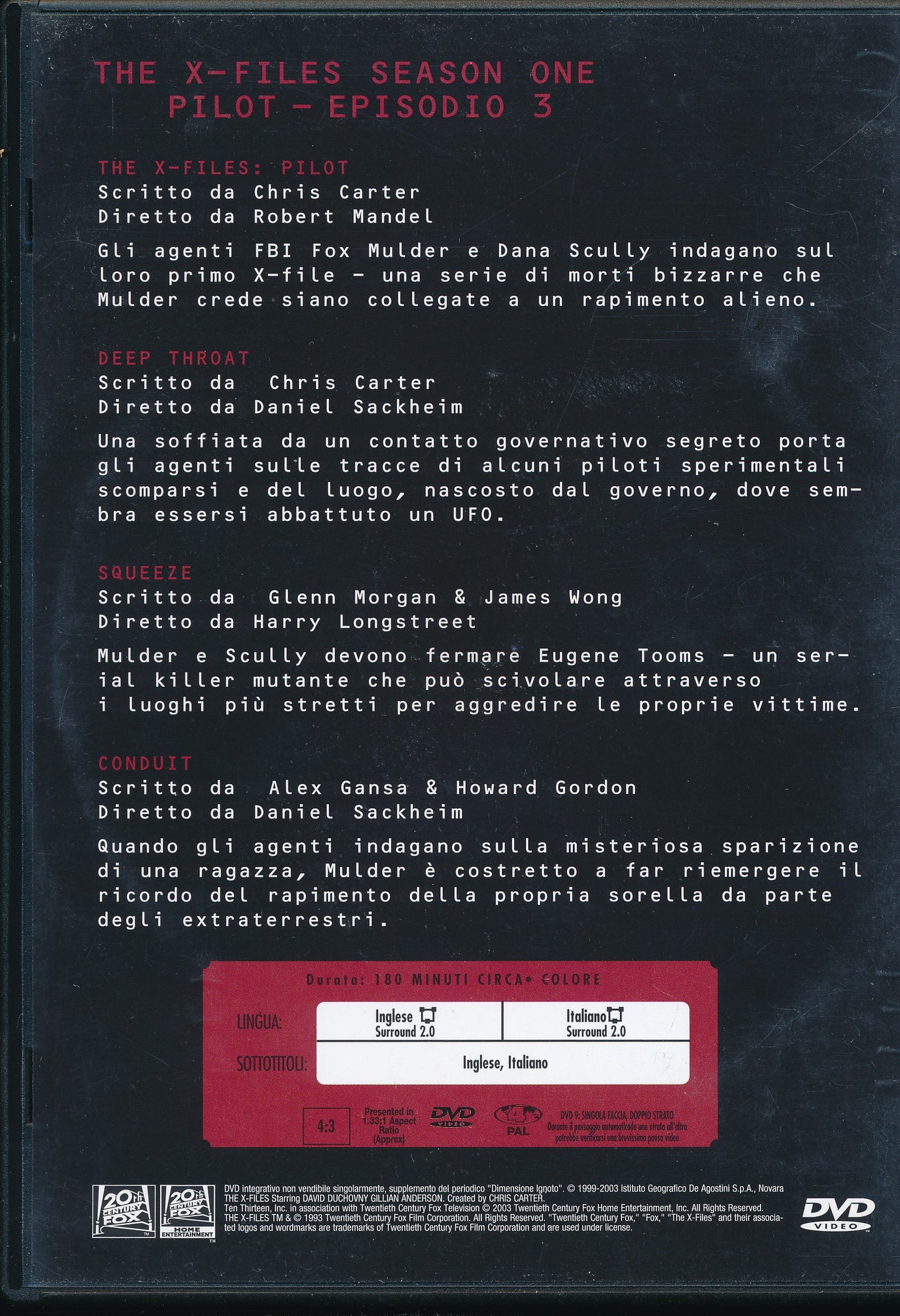 EBOND The X files - Vol. 1 DVD DB681338