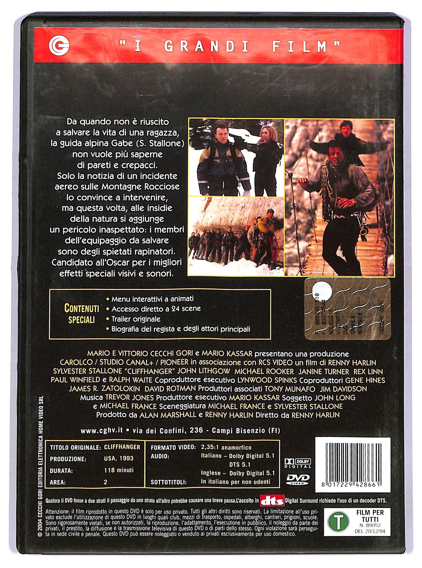 EBOND Cliffhanger DVD DB681619