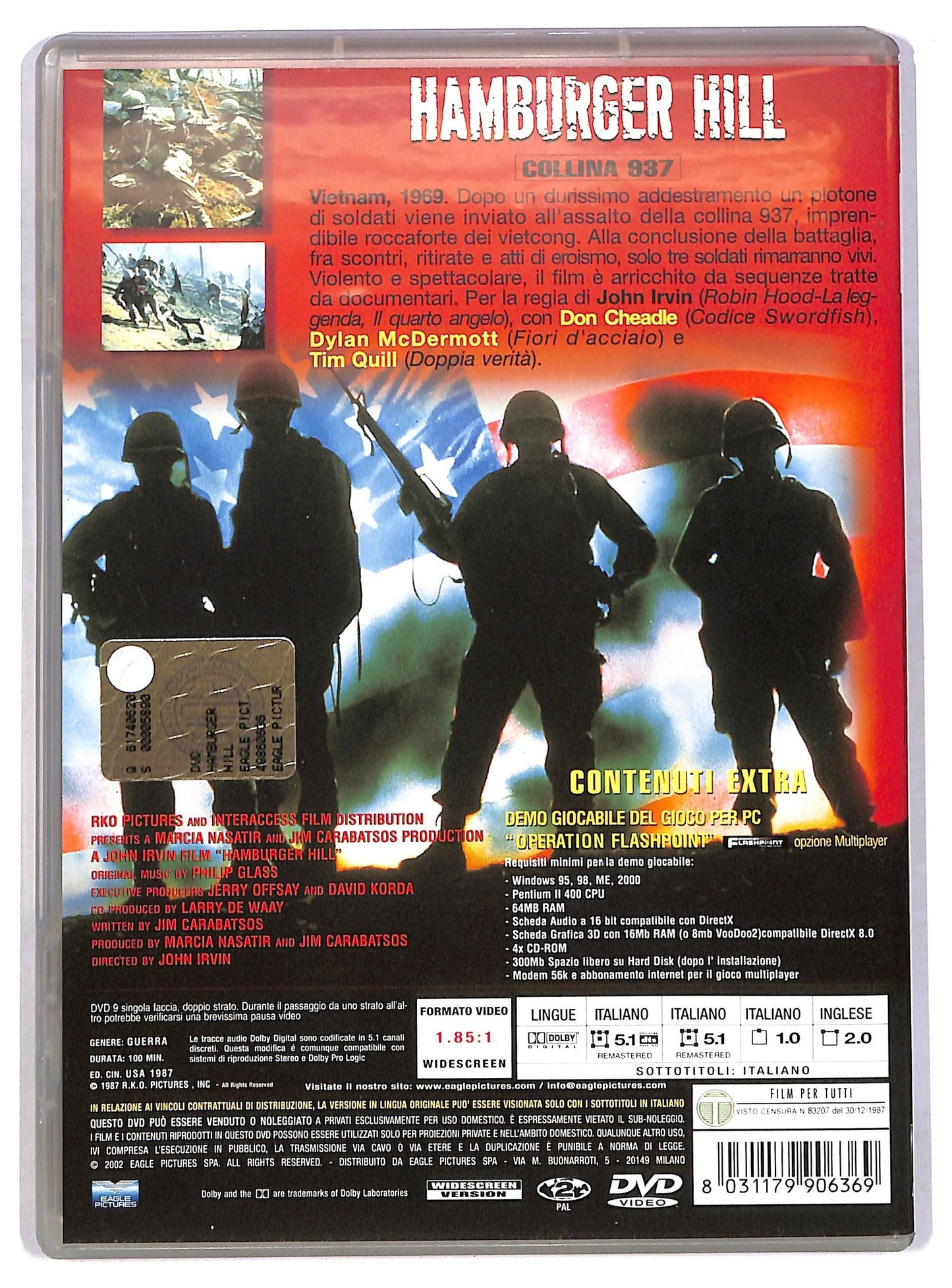 EBOND Hamburger Hill: collina 937 DVD DB681712