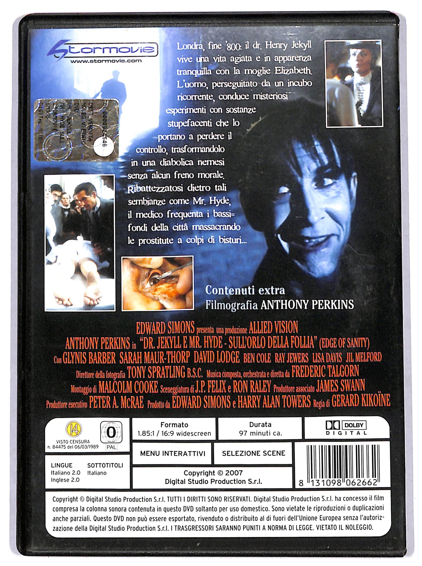 EBOND Dr. Jekyll e Mr. Hyde: sull'orlo della follia DVD DB681824