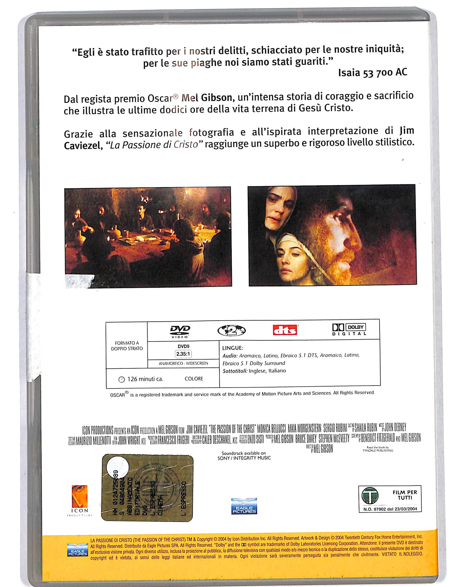 EBOND La passione di Cristo EDITORIALE DVD DB681830