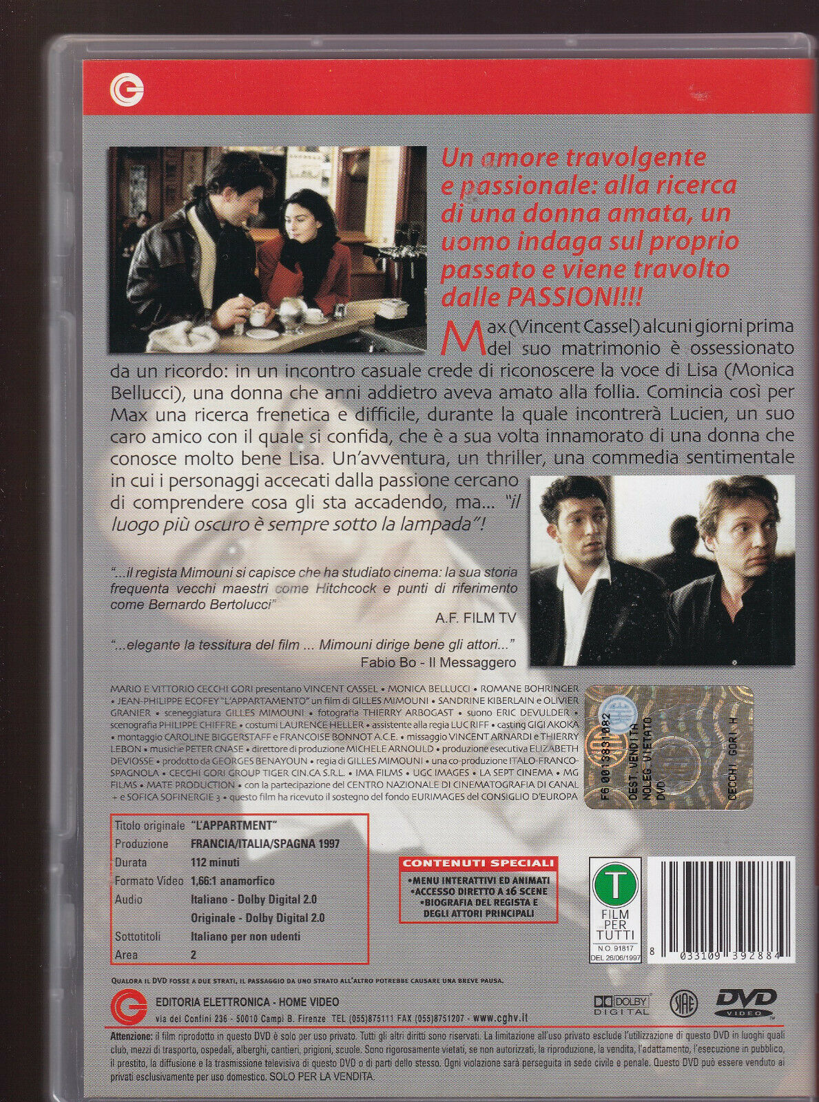 EBOND L'appartamento DVD DB681926