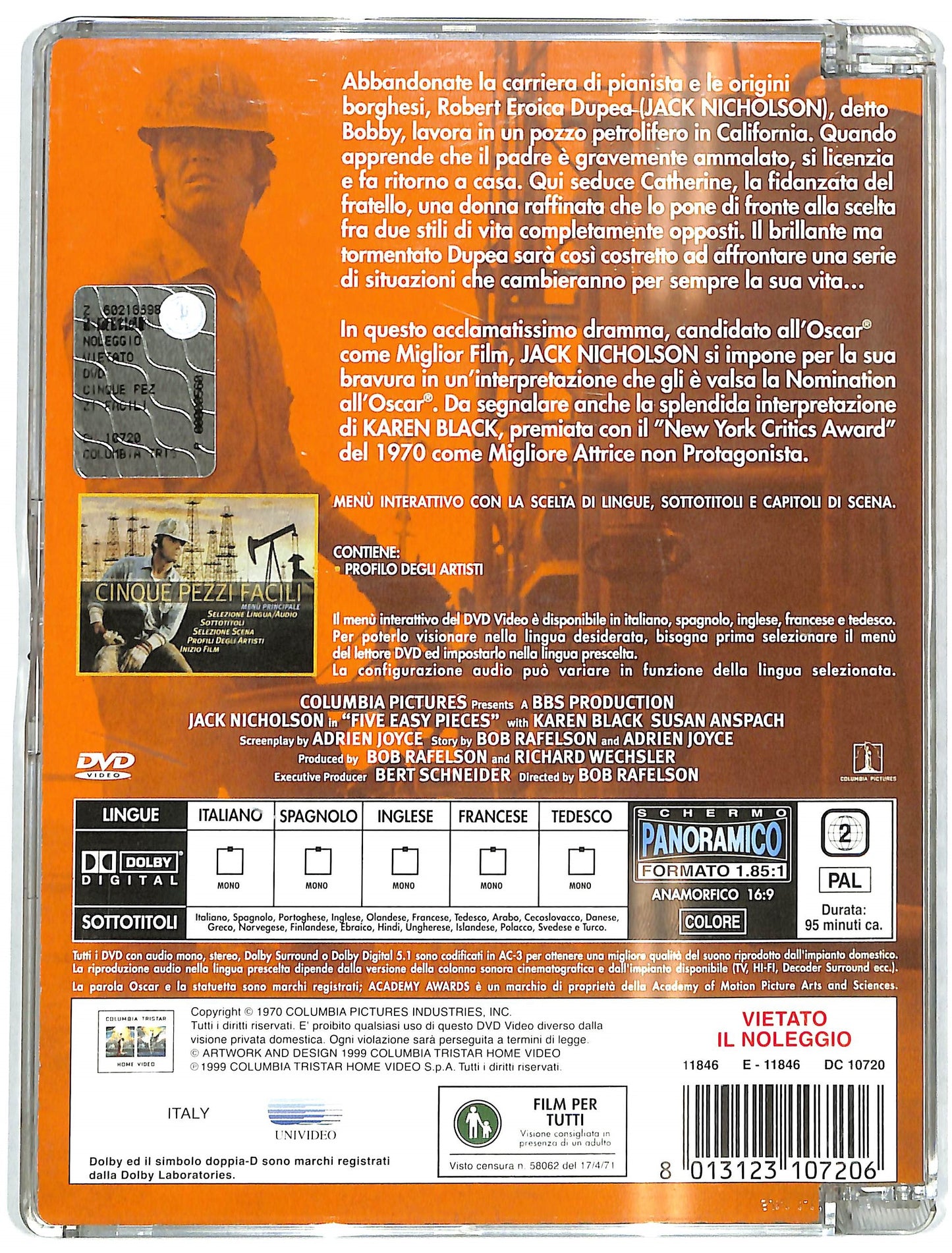 EBOND Cinque pezzi facili SJB DVD DB682201