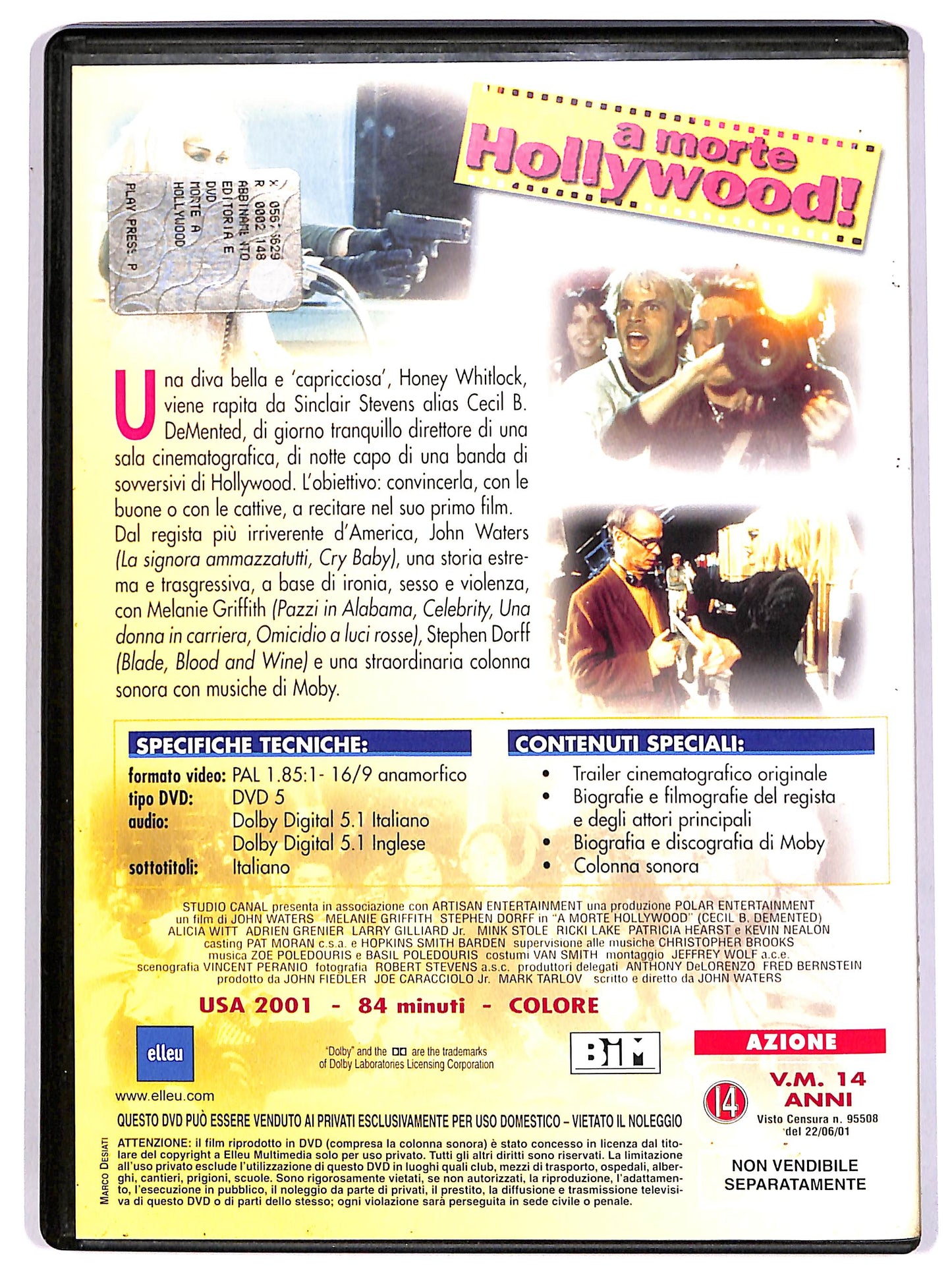 EBOND A morte Hollywood! EDITORIALE DVD DB682310