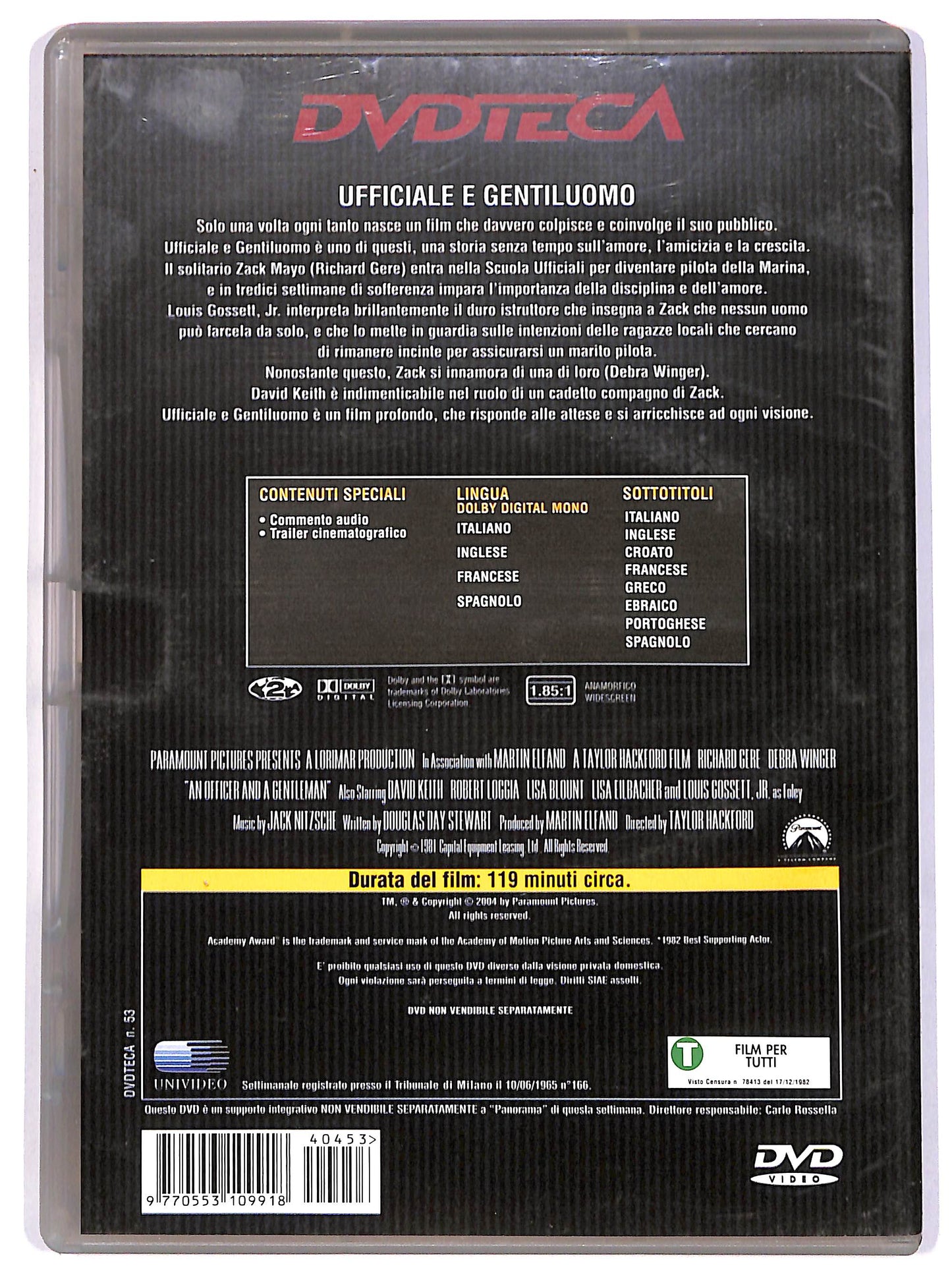EBOND Ufficiale e gentiluomo EDITORIALE DVD DB682364