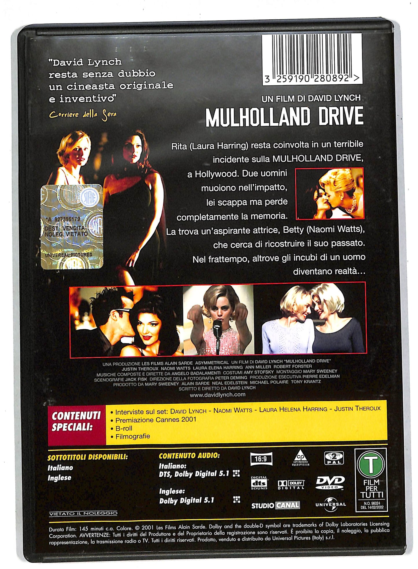 EBOND Mulholland Drive DVD DB682404