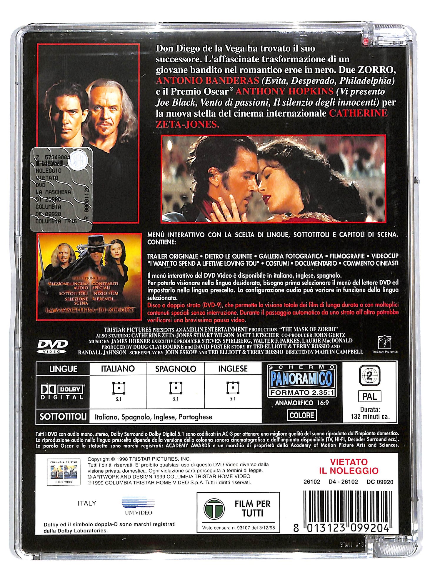 EBOND La maschera di zorro SJB DVD DB682414