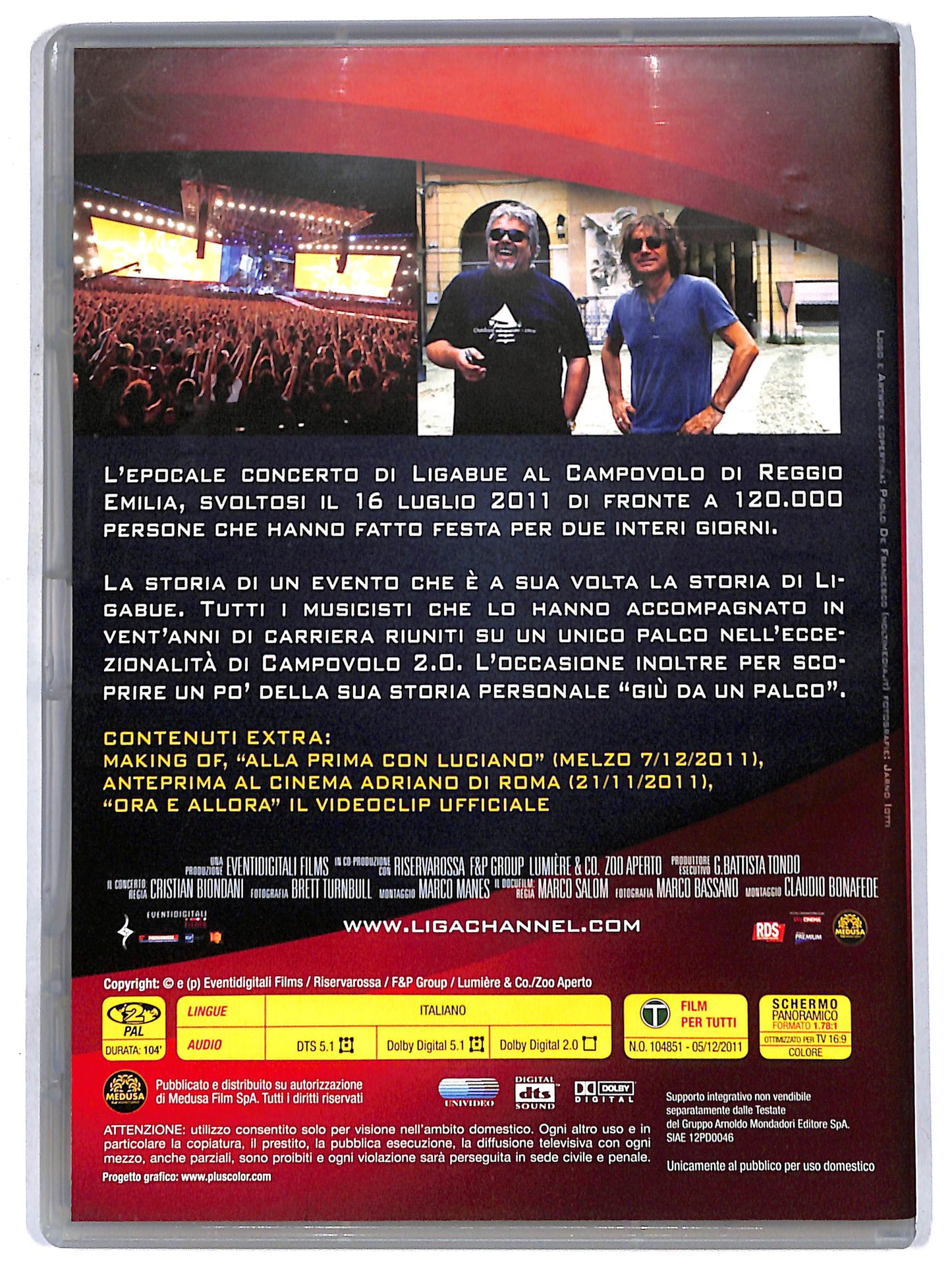 EBOND Ligabue Campovolo - Il film EDITORIALE DVD DB682847