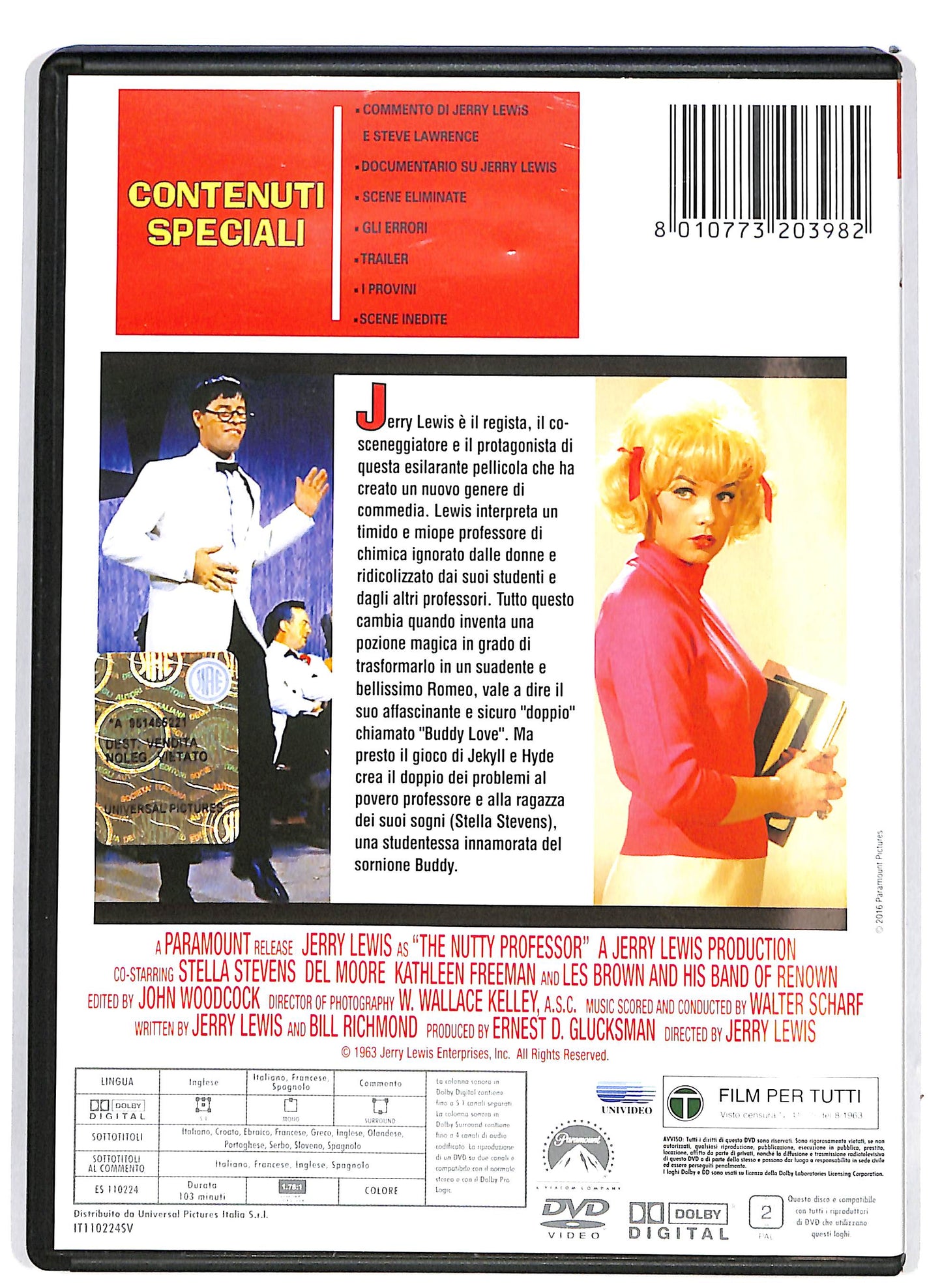 EBOND Le folli notti del dottor Jerryll Edizione Speciale DVD DB682857