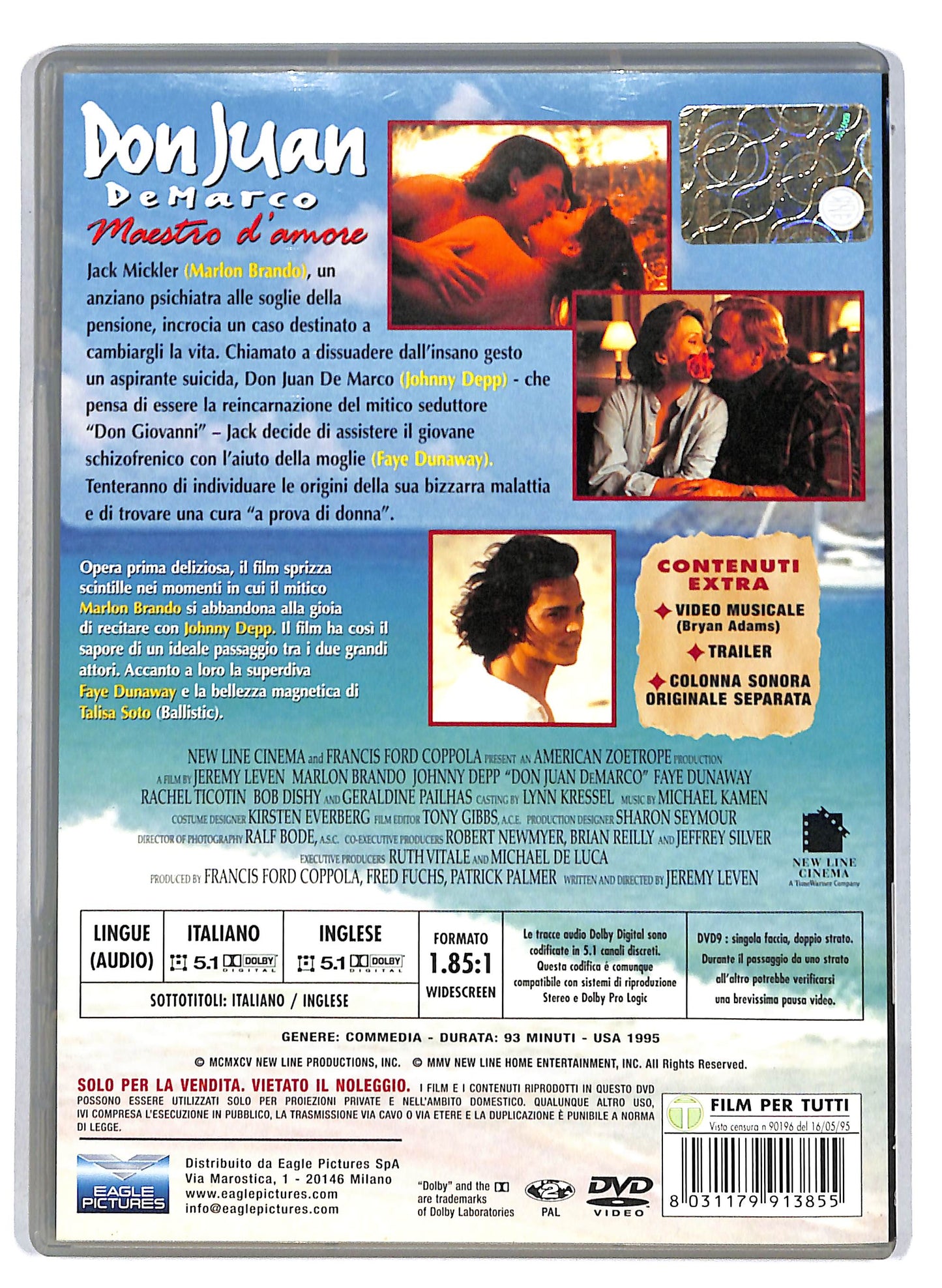 EBOND Don Juan De Marco - Maestro d'amore DVD DB682913