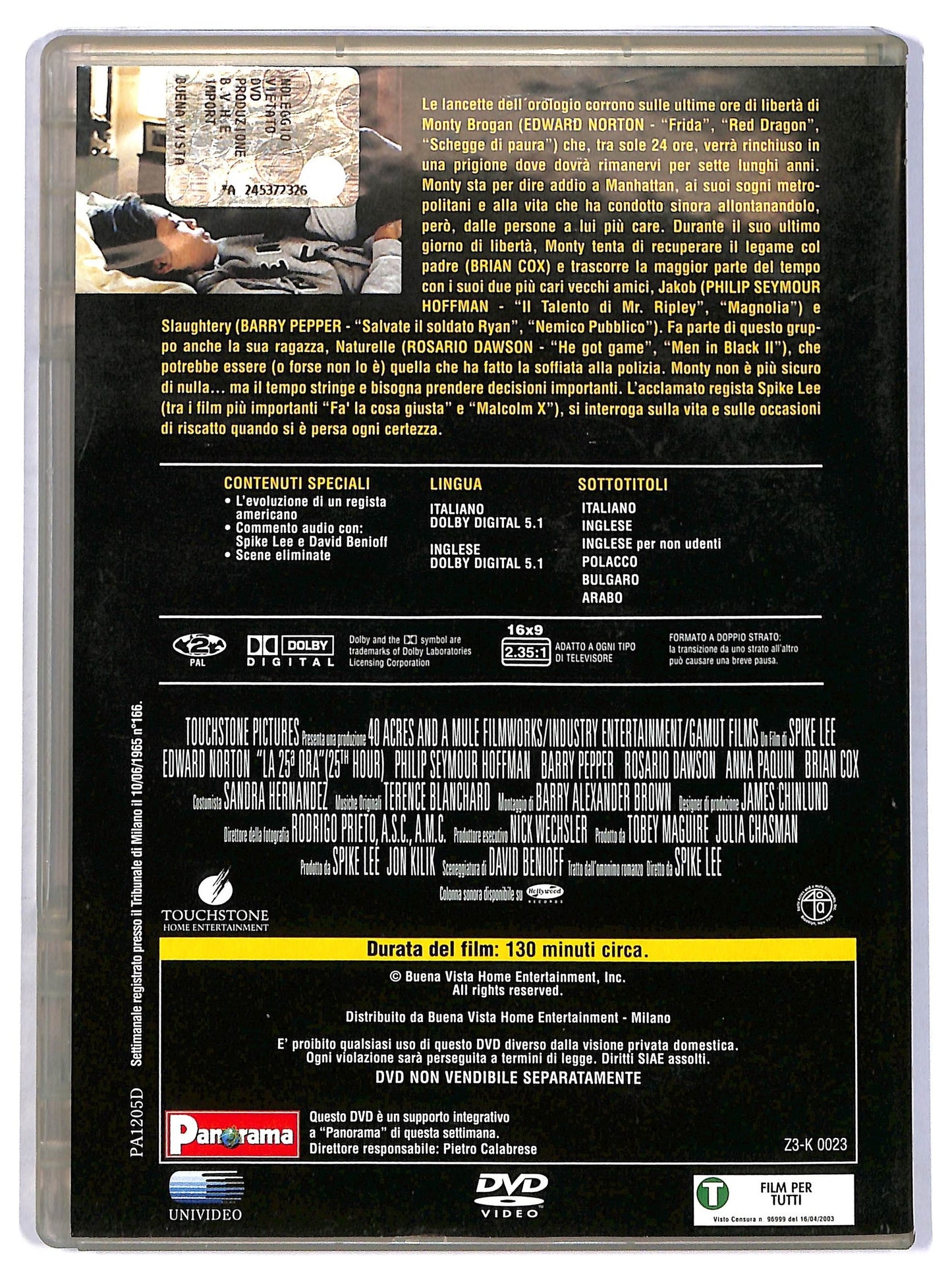 EBOND La 25� ora EDITORIALE DVD DB683122