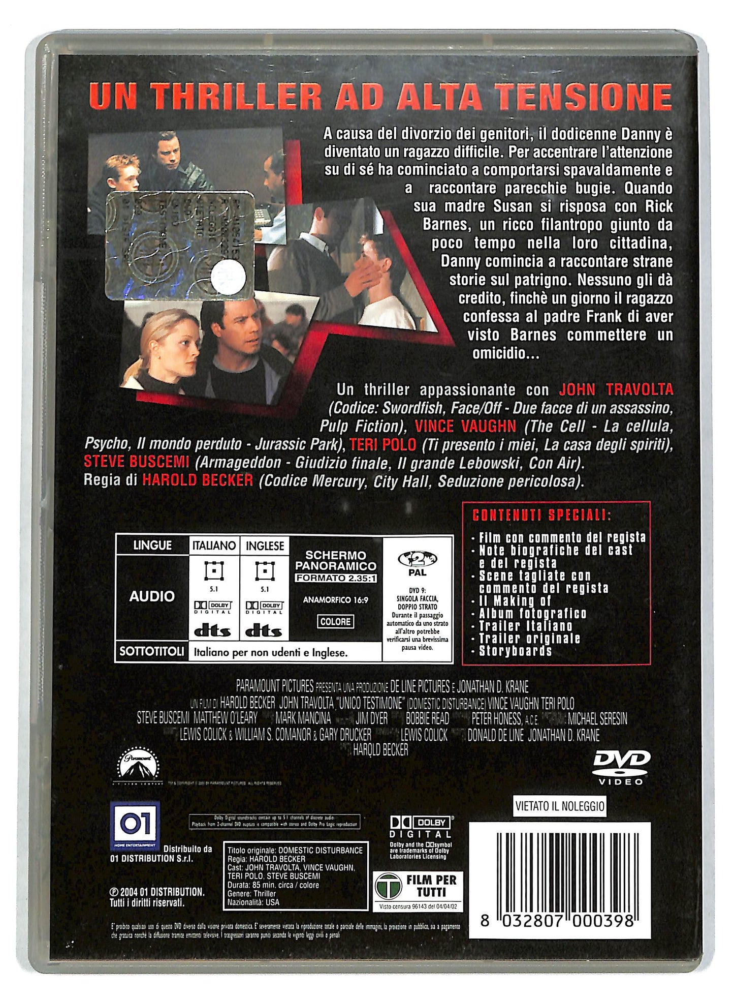 EBOND Unico testimone DVD DB683210