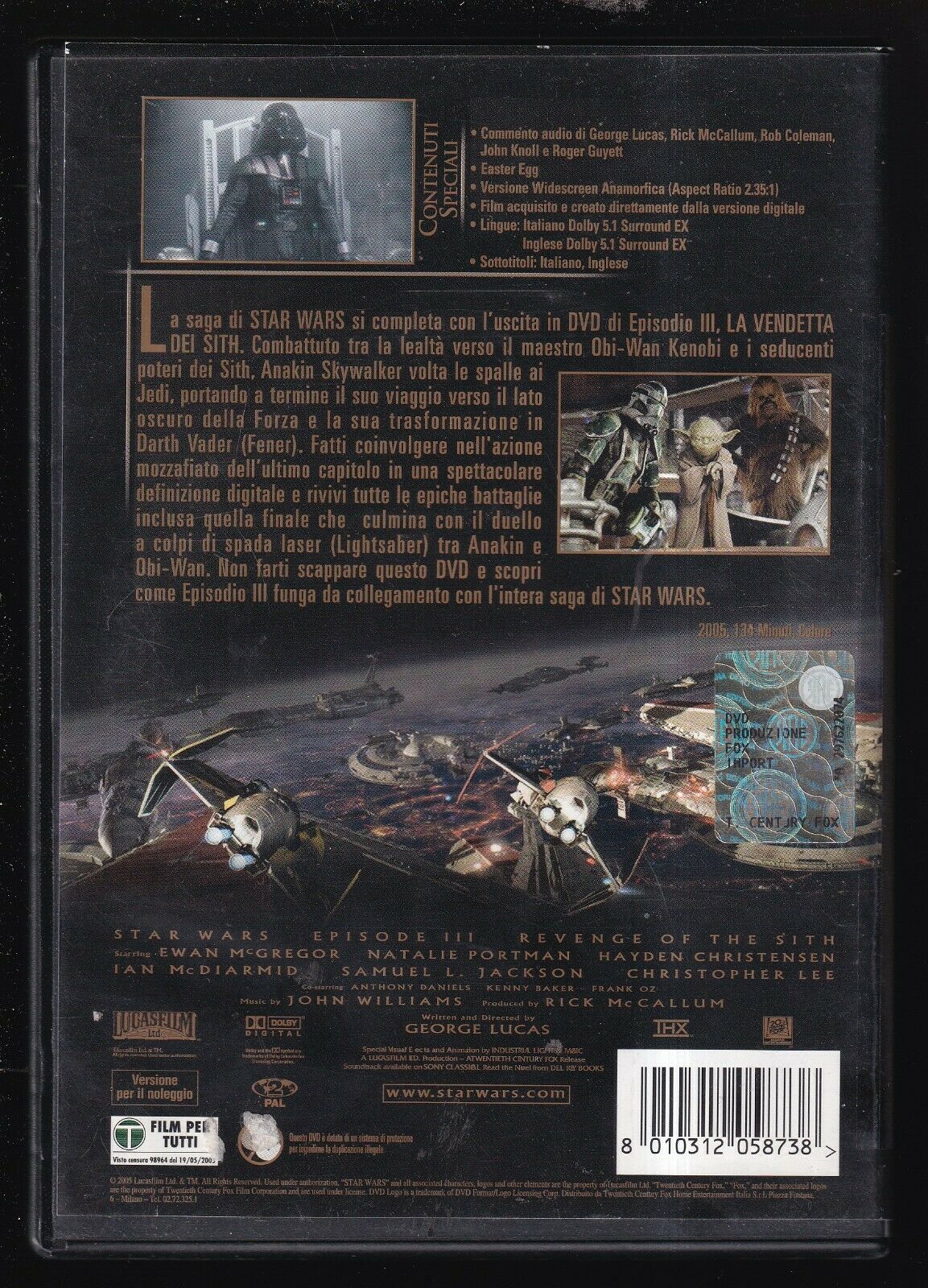 EBOND Star Wars Iii - La Vendetta Dei Sith Ex Noleggio DVD DB683306