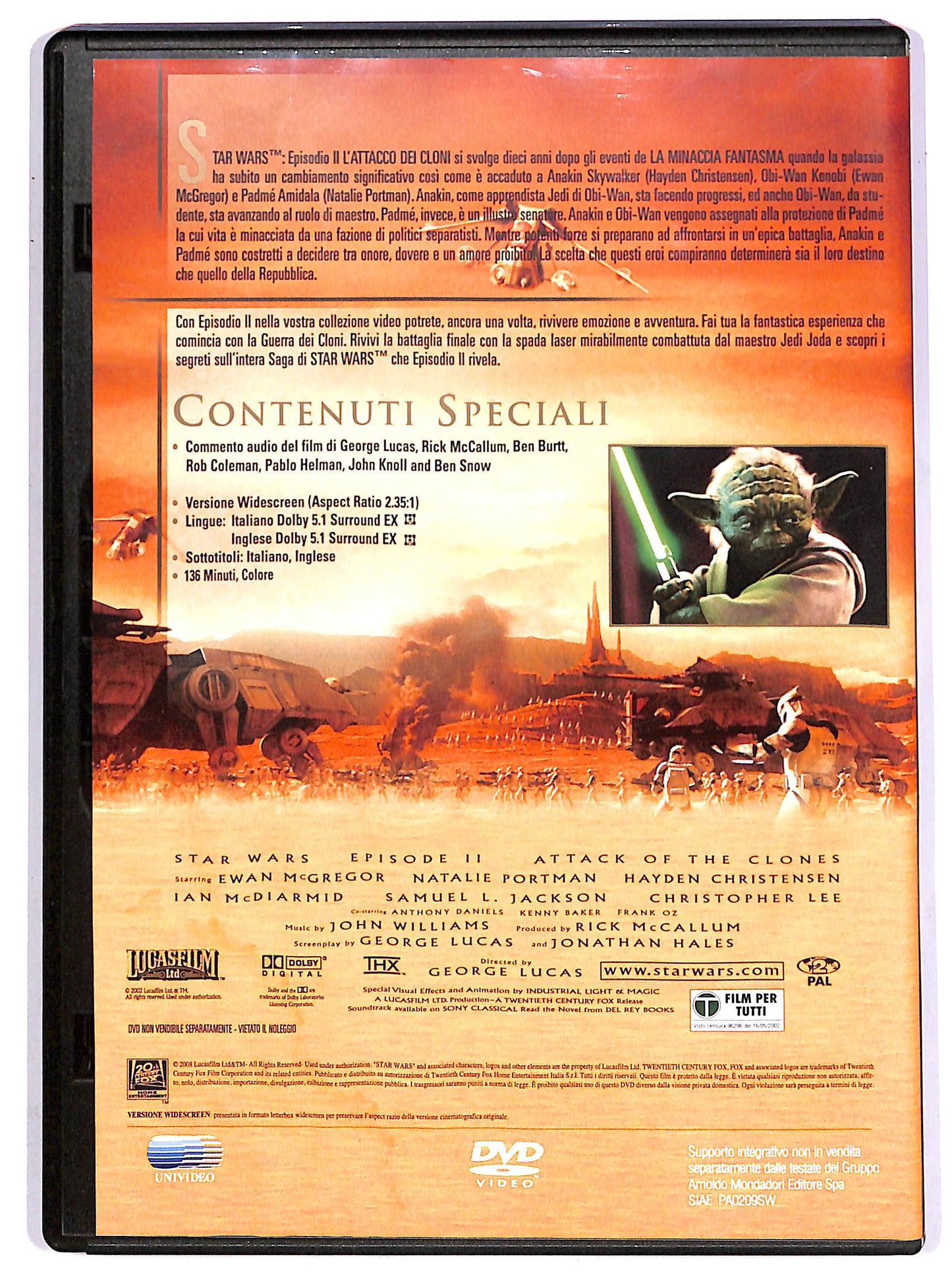 EBOND Star Wars II - L'attacco dei cloni EDITORIALE DVD DB683307