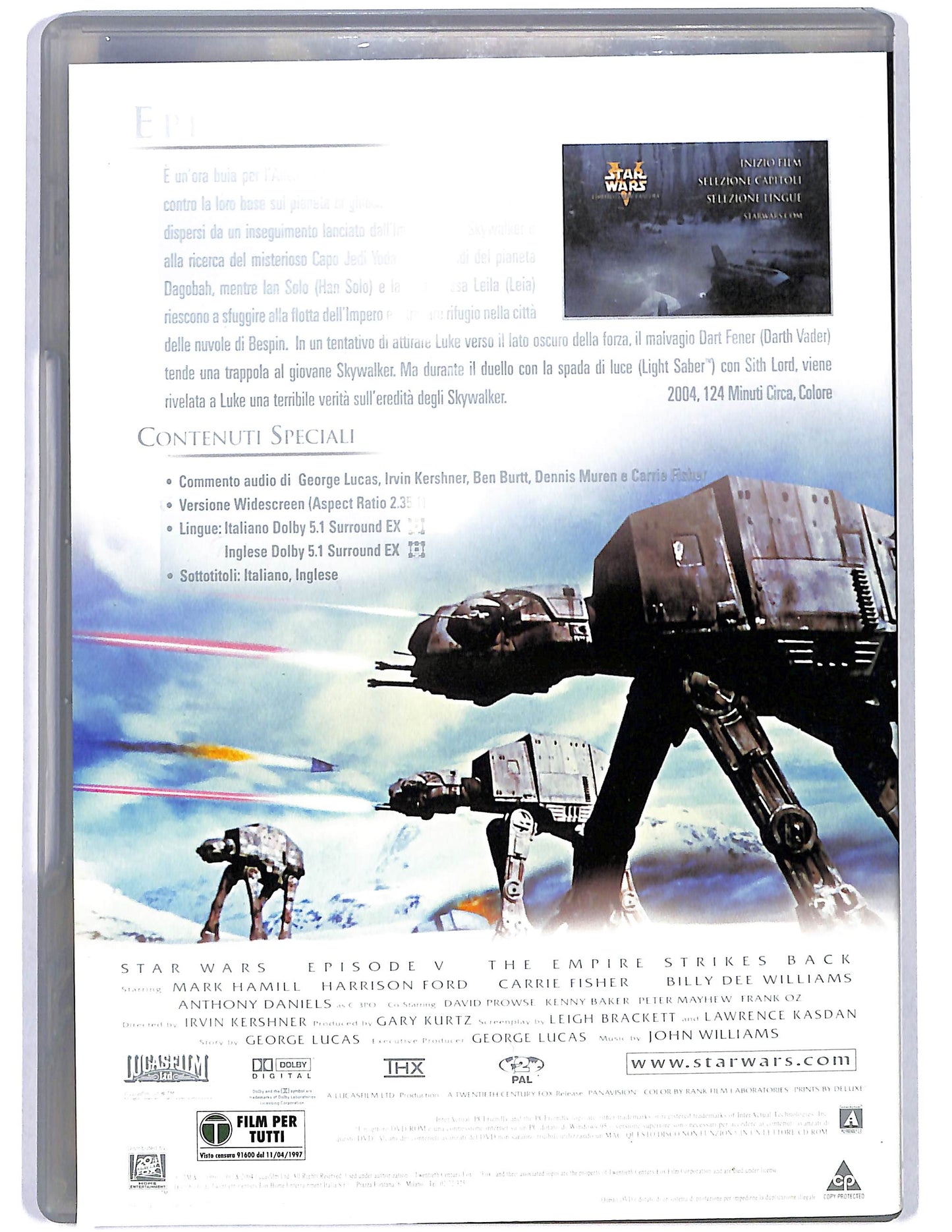 EBOND Star Wars 5 L'impero colpisce ancora DVD DB683312