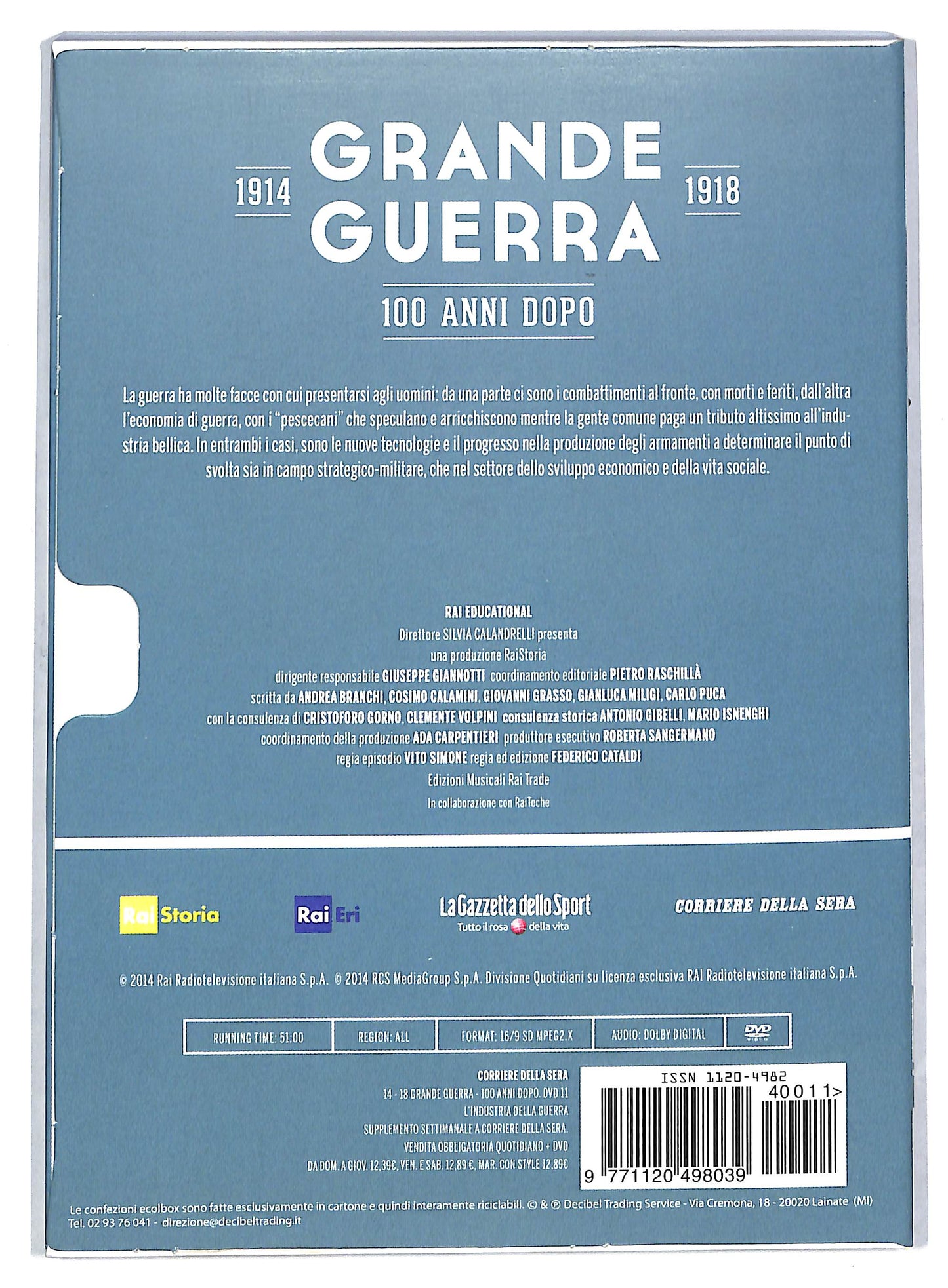 EBOND L'industria della guerra - Grande guerra vol 11 EDITORIALE DVD DB683325